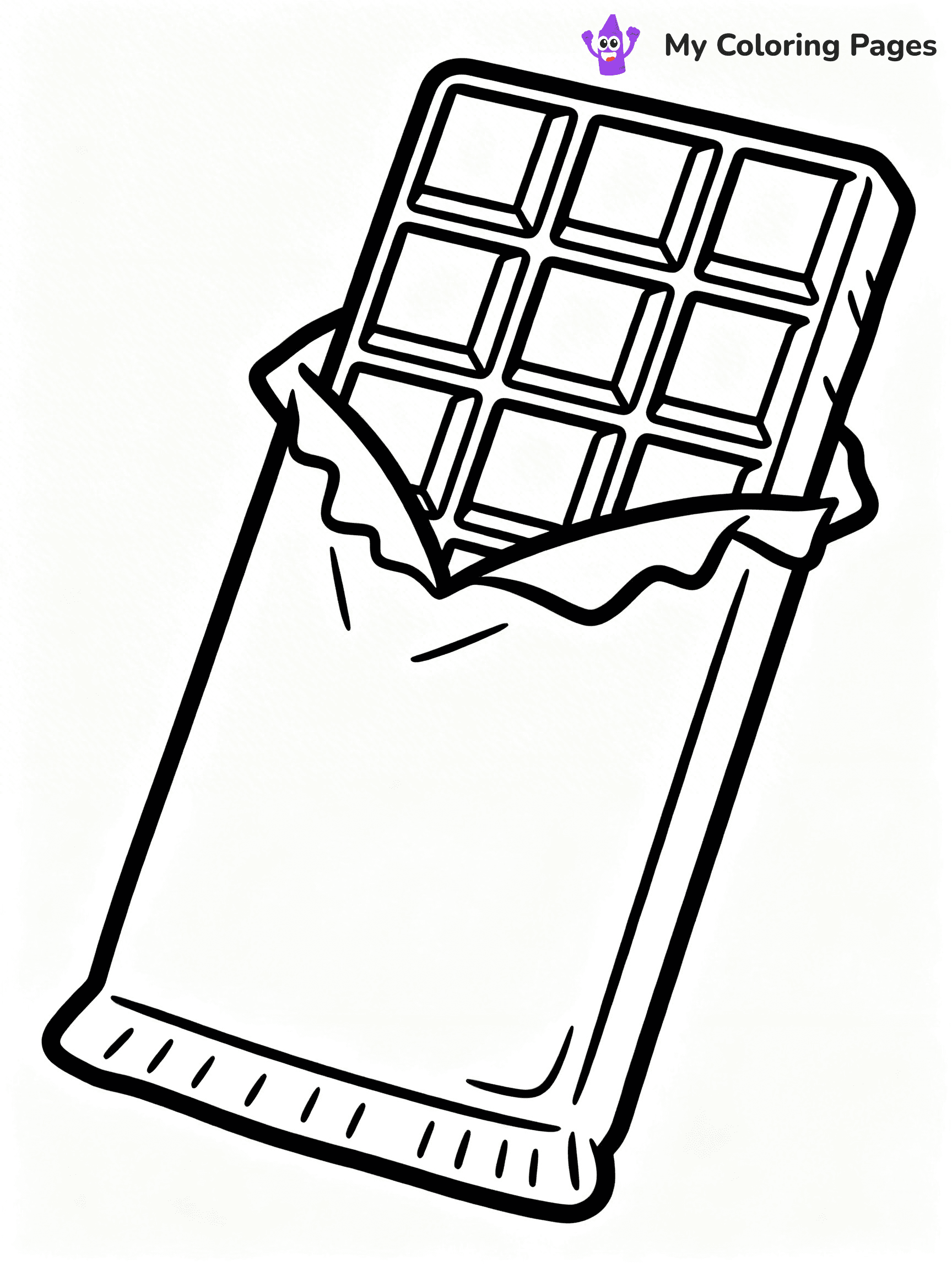 Chocolate Bar Coloring Pages - 14