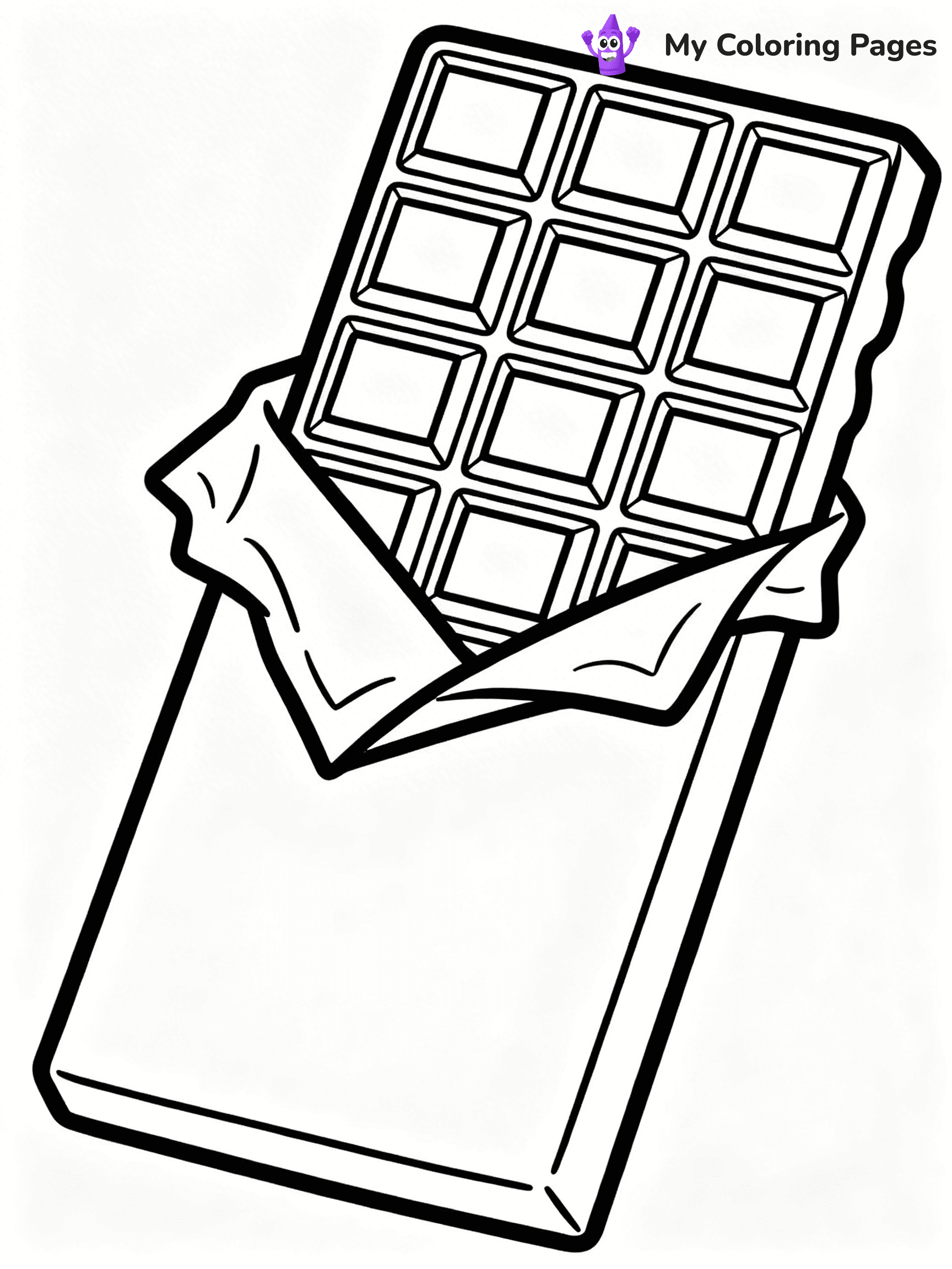 Chocolate Bar Coloring Pages - 13
