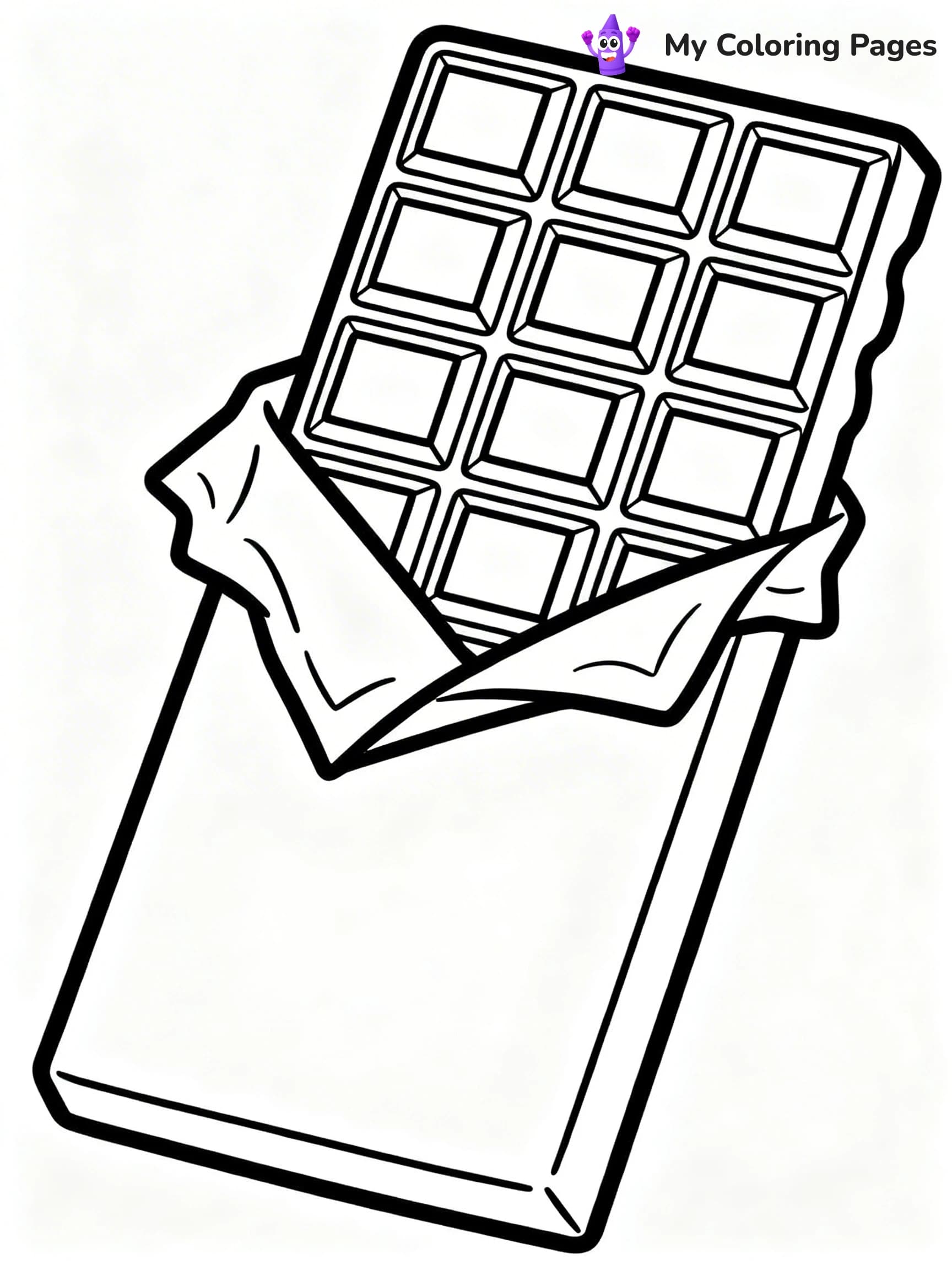 Chocolate Bar Coloring Pages - 13