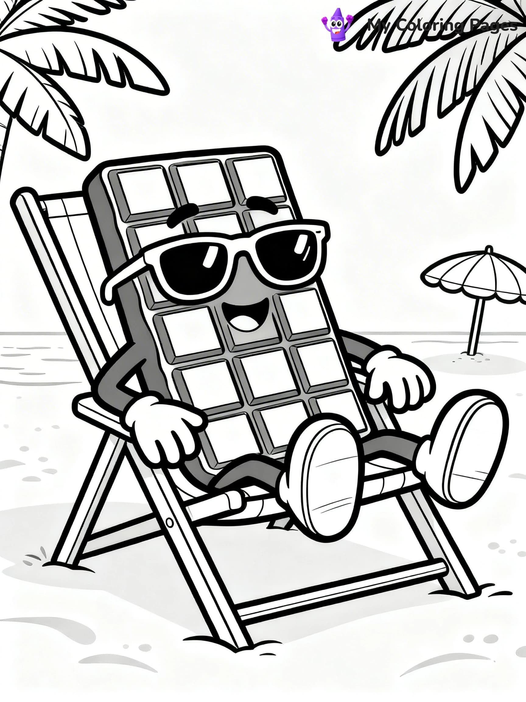 Chocolate Bar Coloring Pages - 11