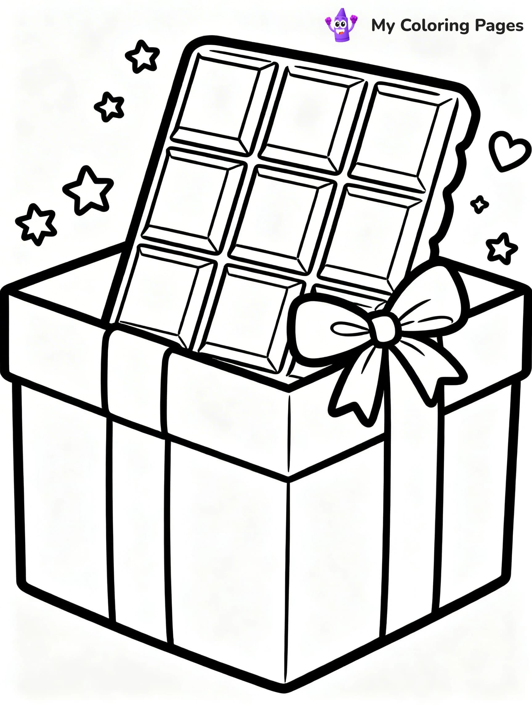 Chocolate Bar Coloring Pages - 6