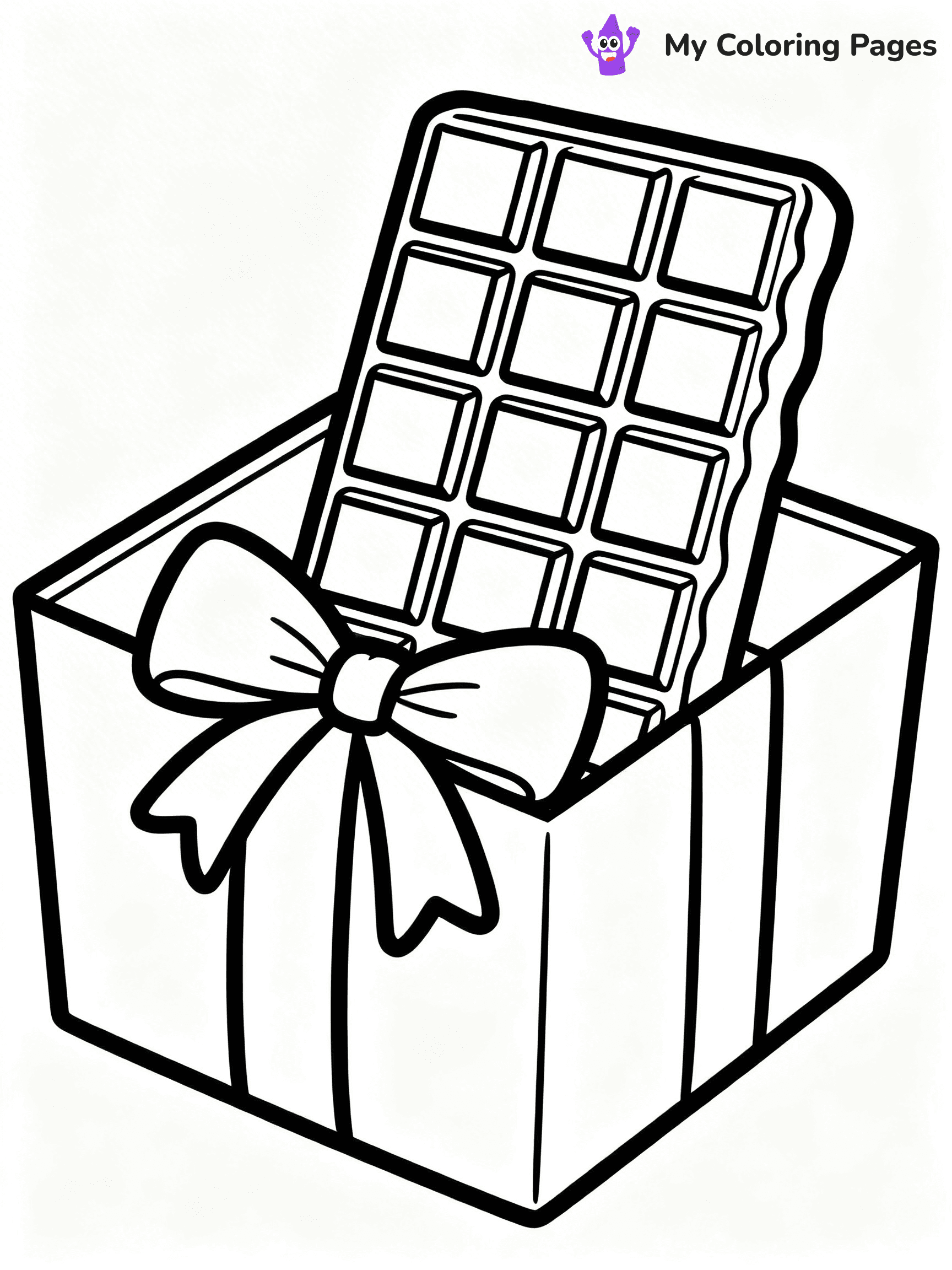 Chocolate Bar Coloring Pages - 5