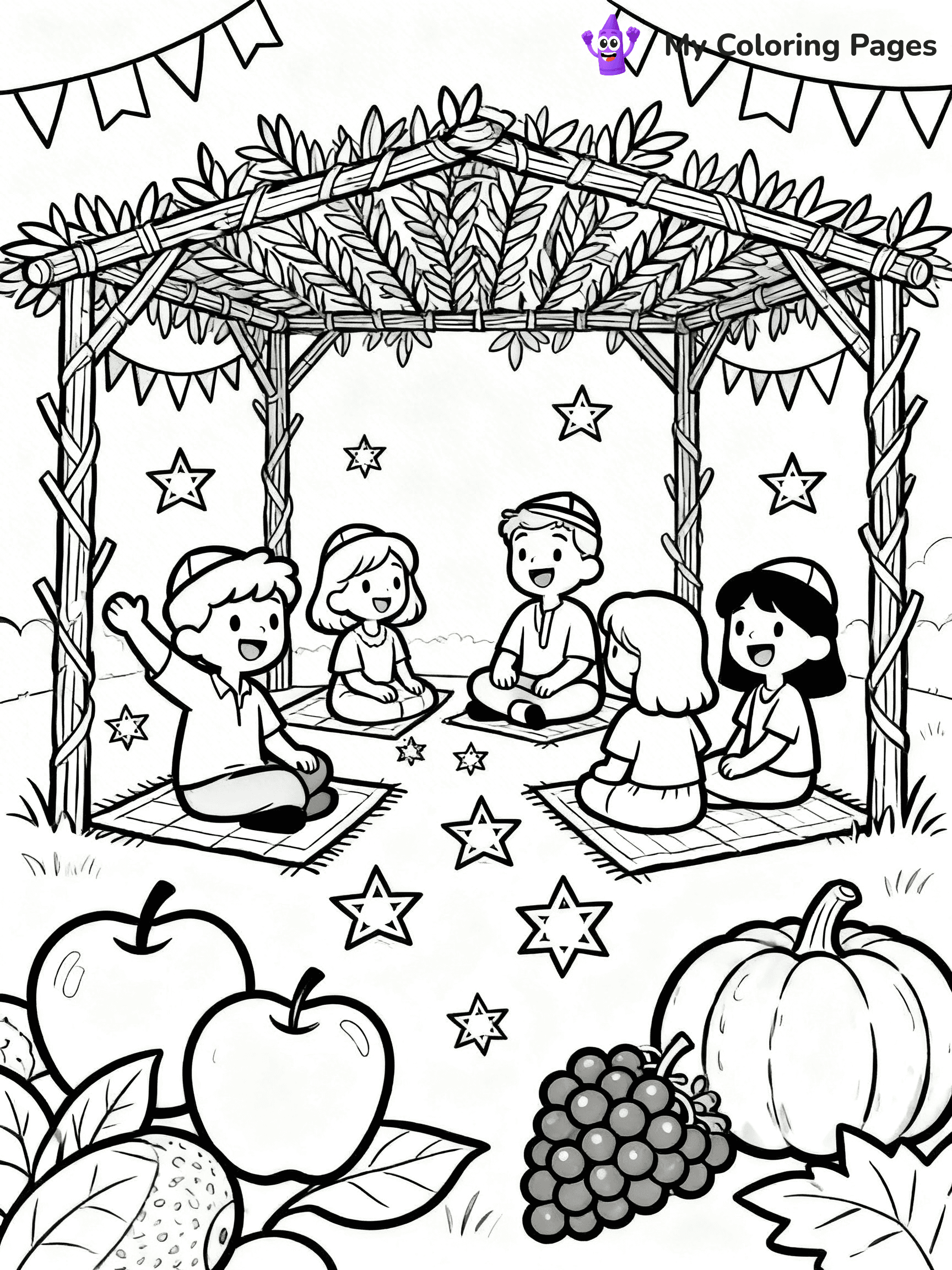 Sukkot Coloring Pages - 10
