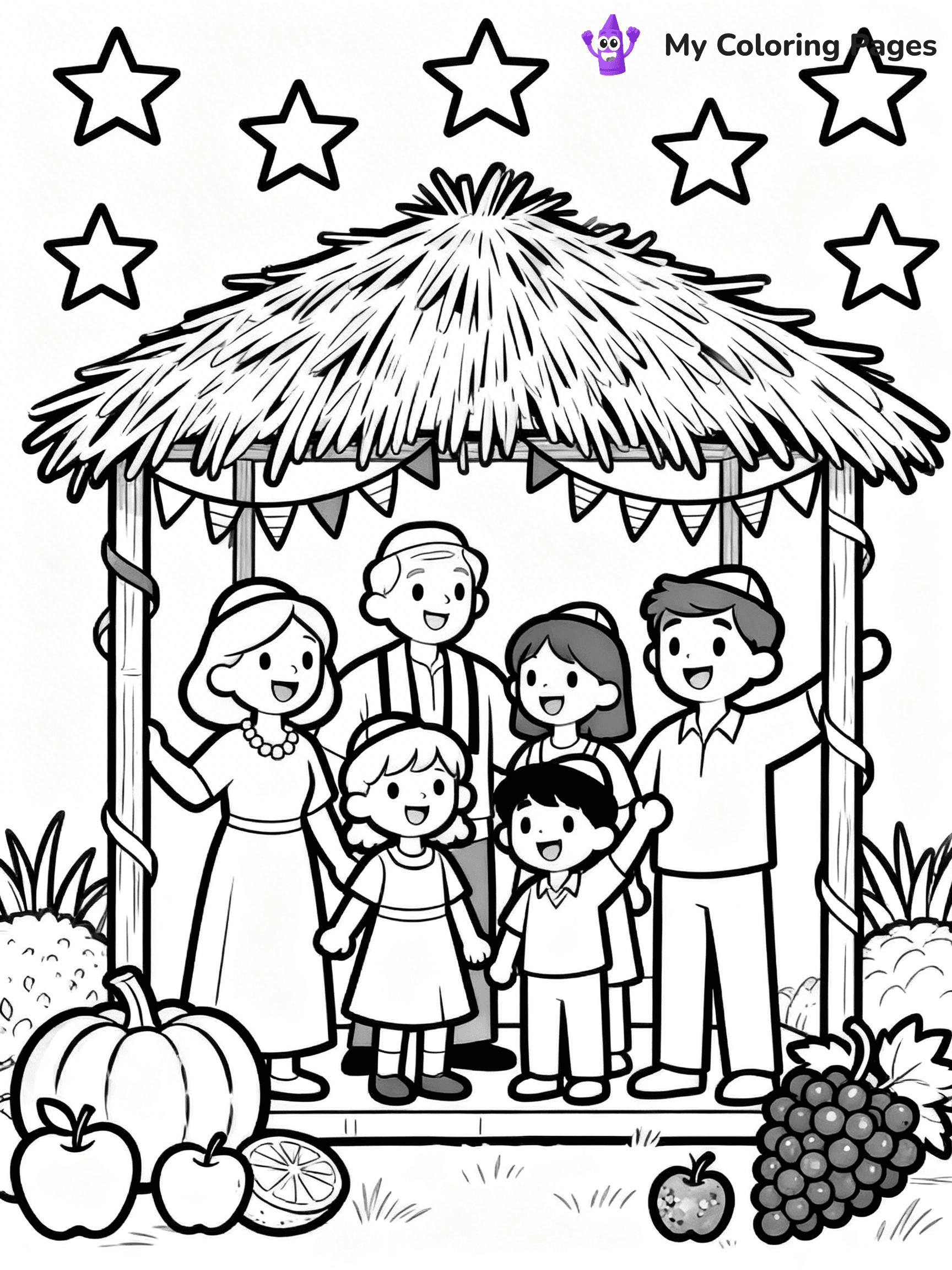 Sukkot Coloring Pages - 9
