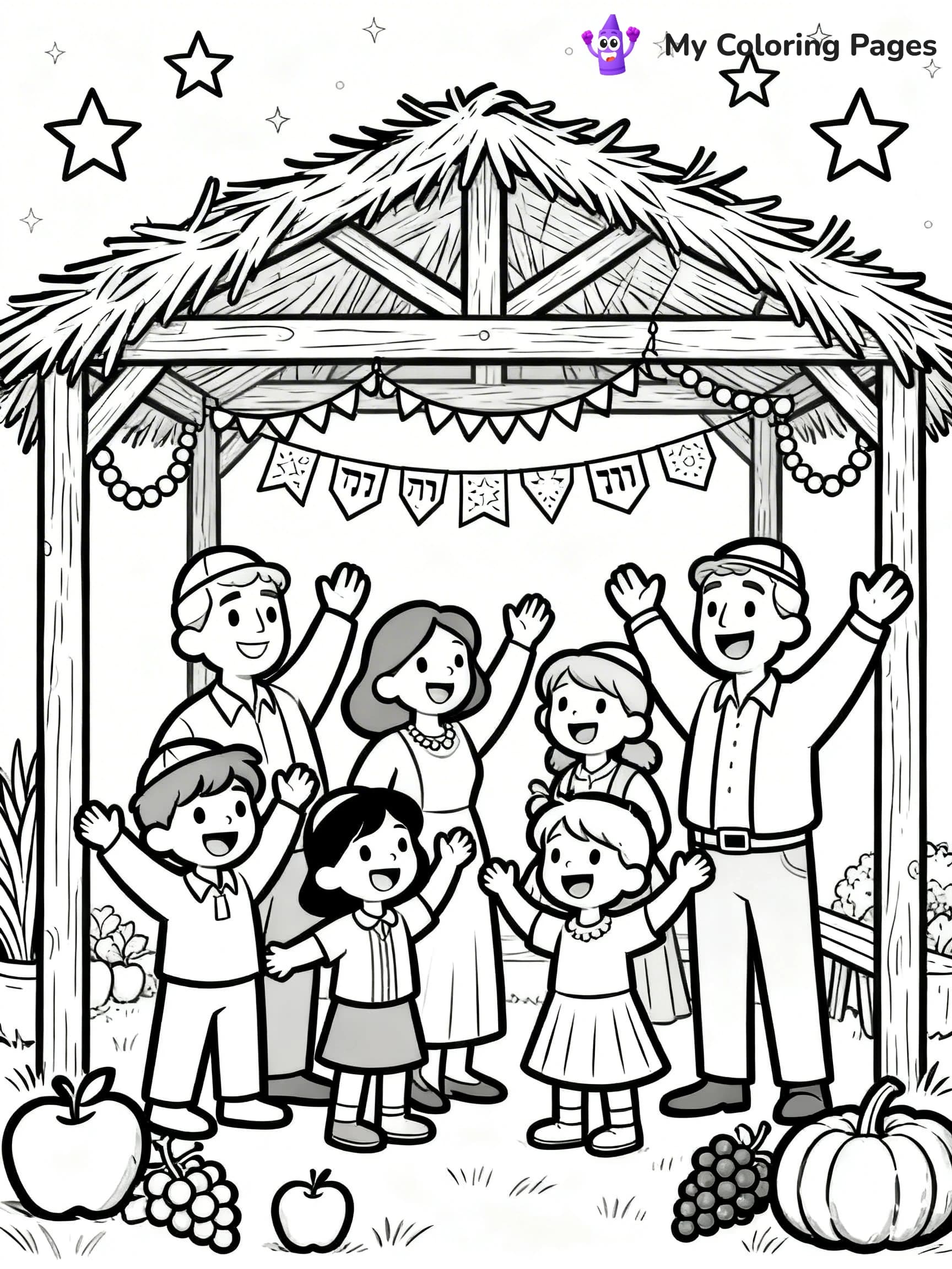 Sukkot Coloring Pages - 8