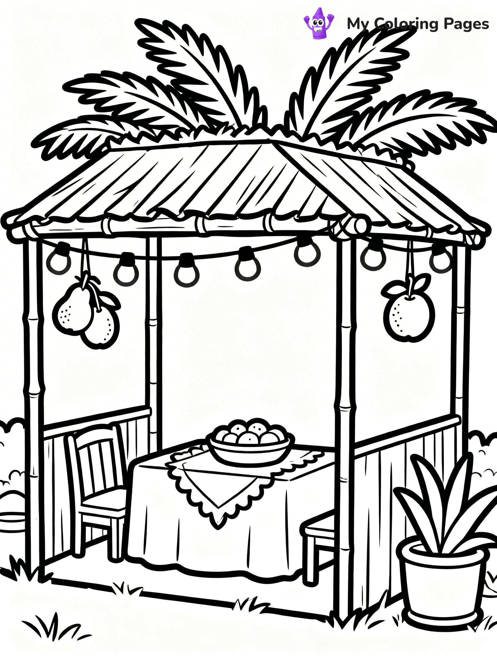 Sukkot Coloring Pages - 4