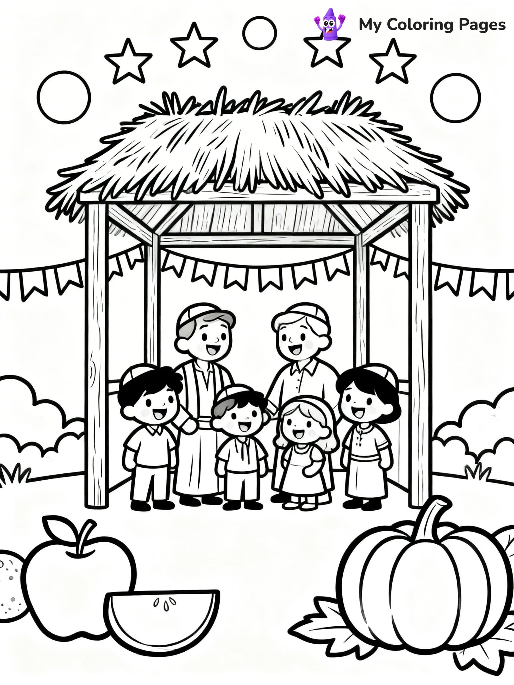 Sukkot Coloring Pages - 2