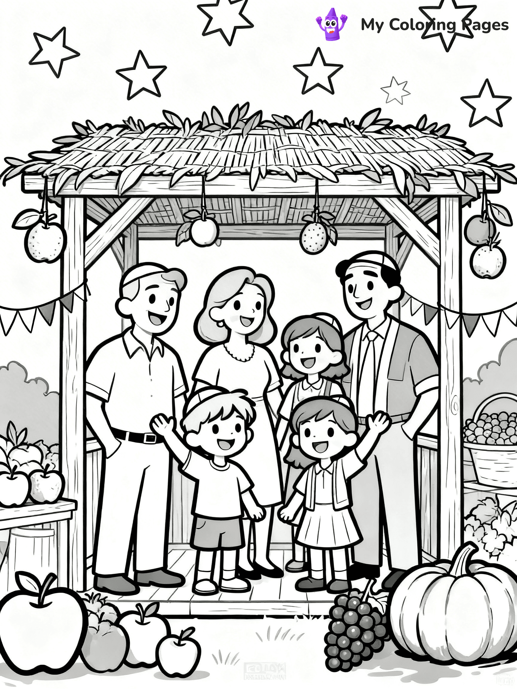 Sukkot Coloring Pages - 1
