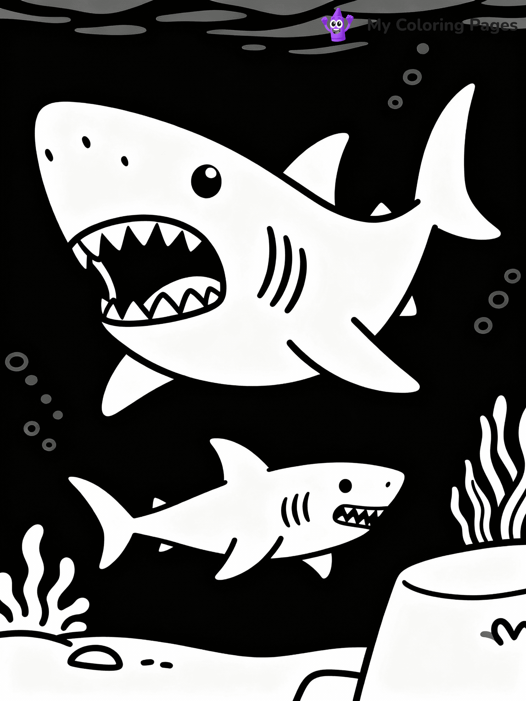 Megalodon Coloring Pages - 18