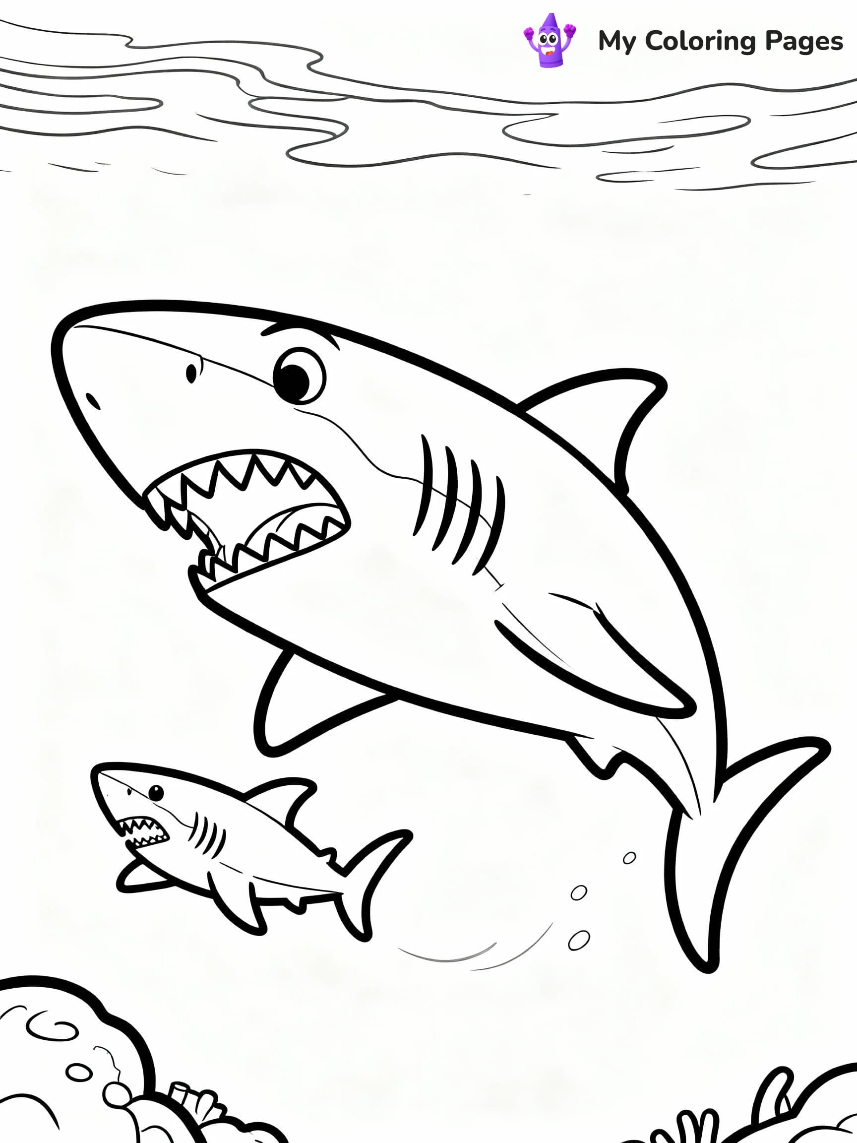 Megalodon Coloring Pages - 17