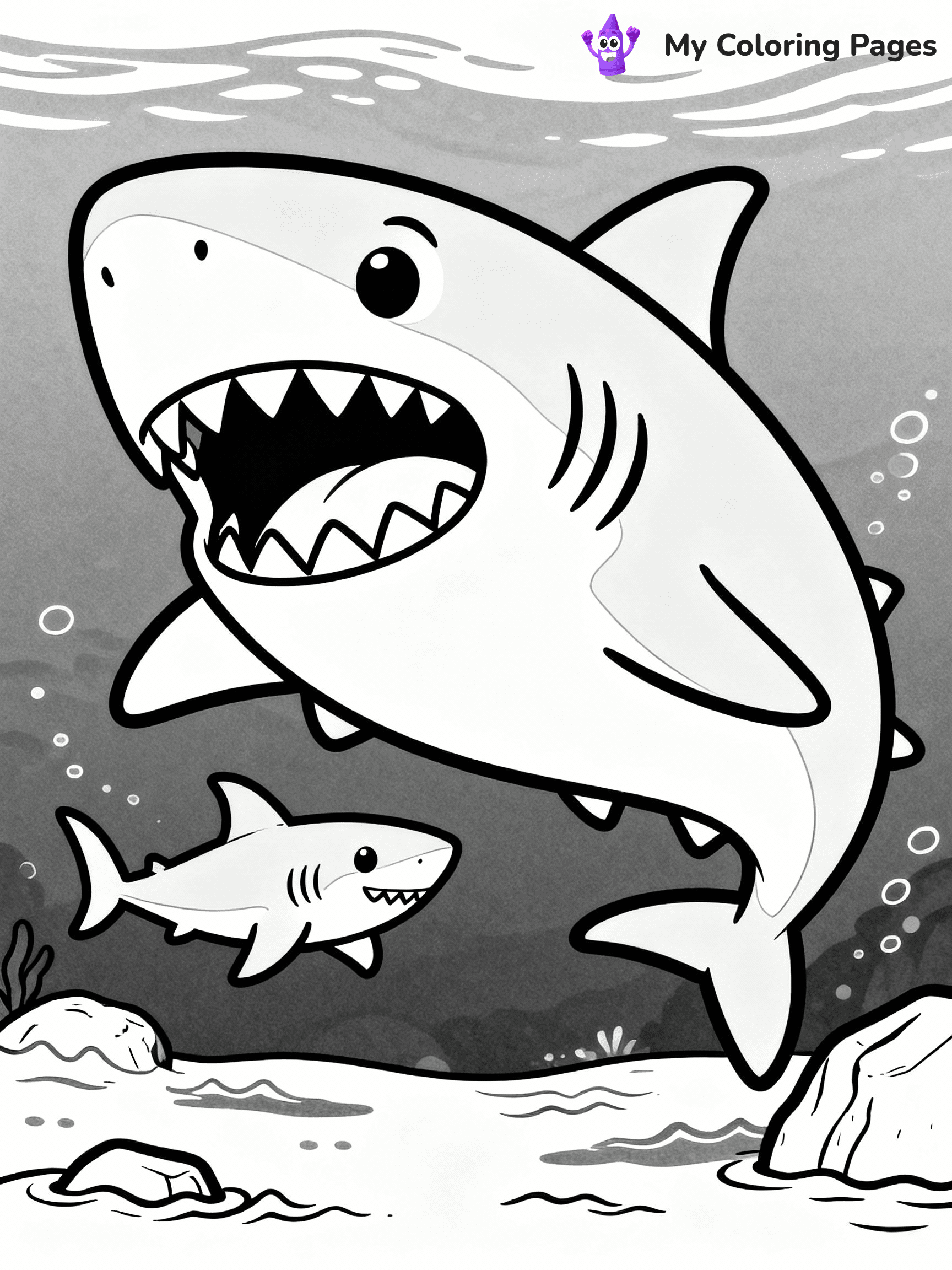 Megalodon Coloring Pages - 16