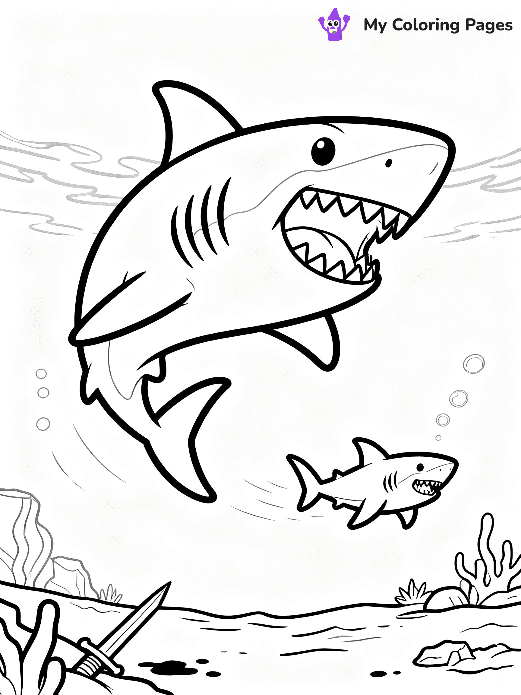 Megalodon Coloring Pages - 14