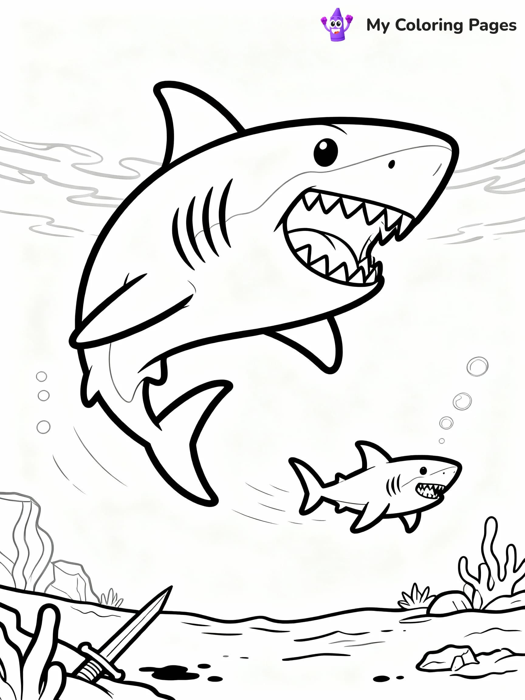 Megalodon Coloring Pages - 14