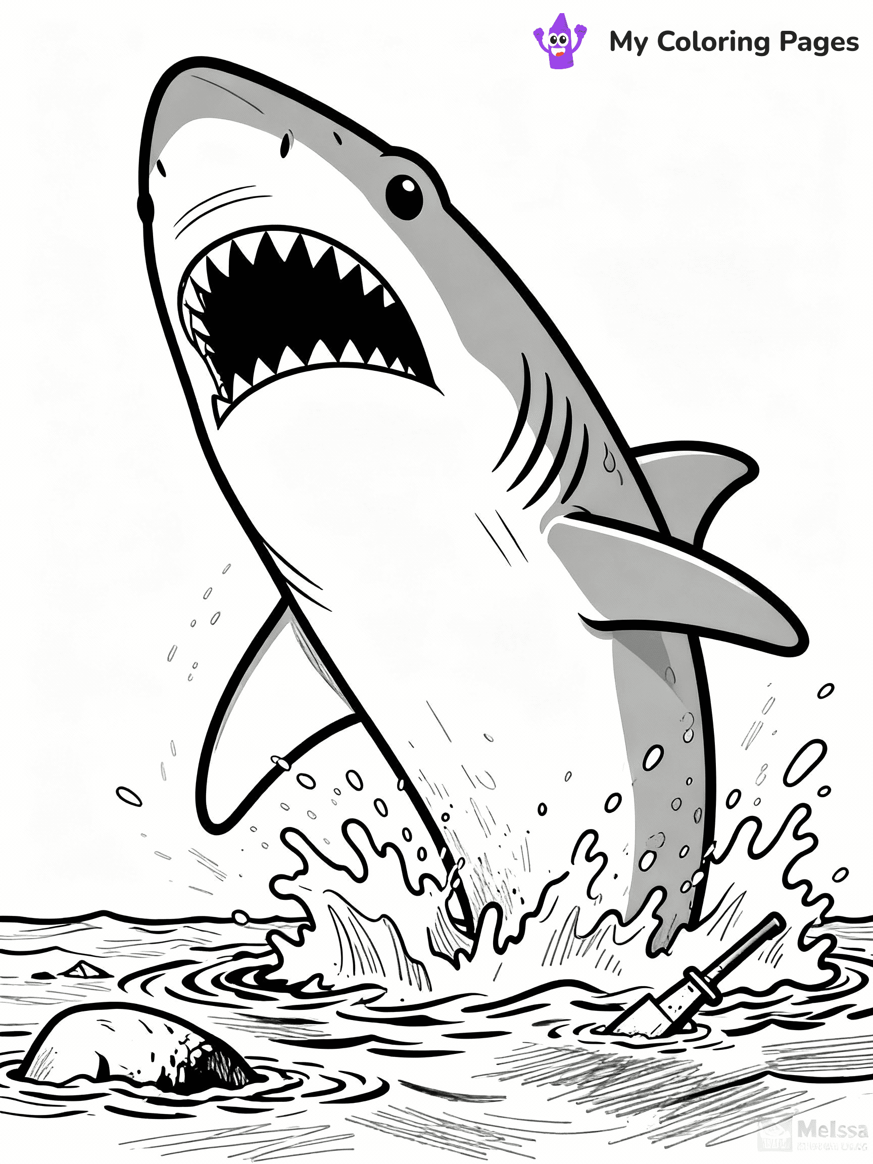 Megalodon Coloring Pages - 9