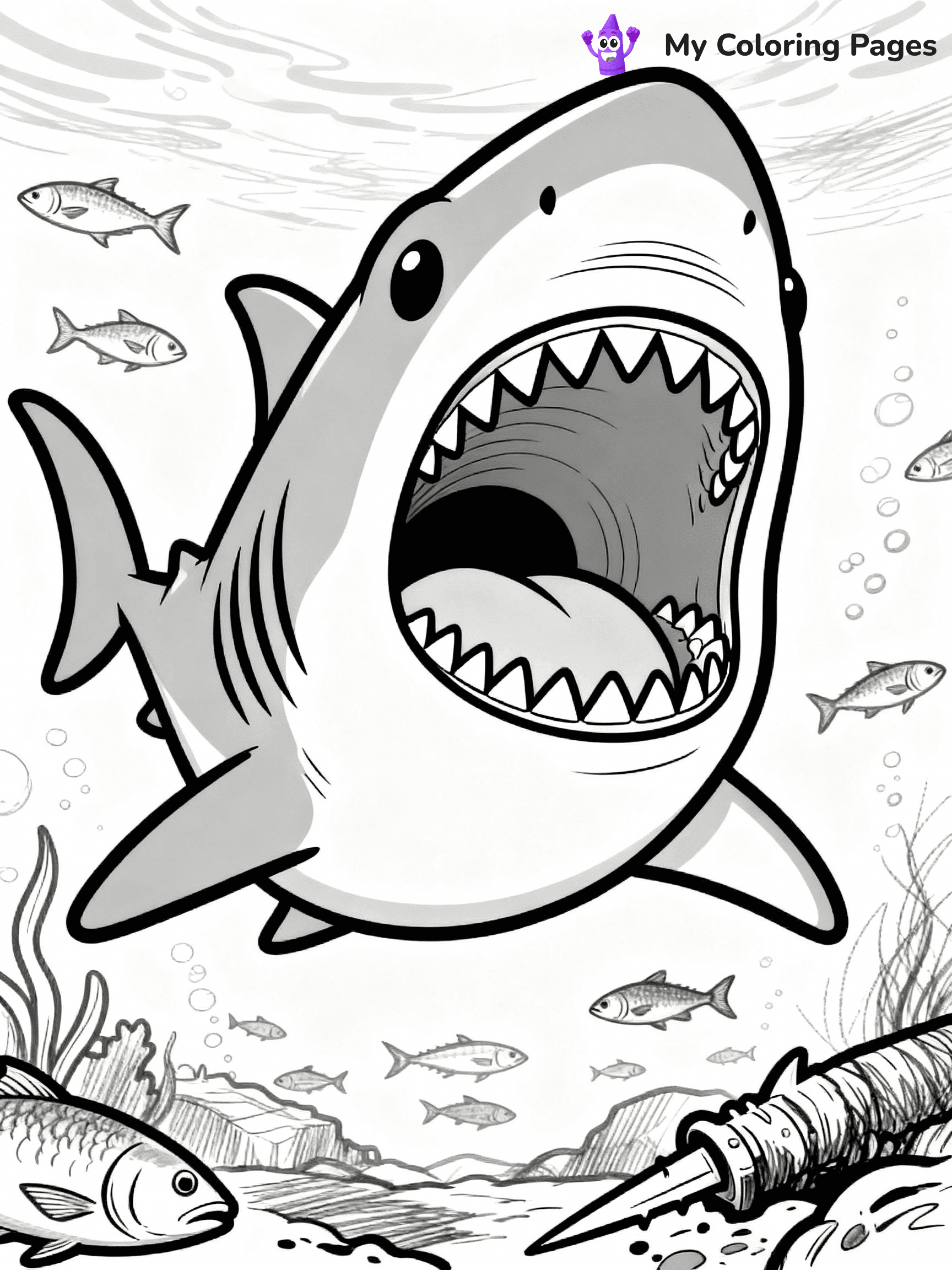 Megalodon Coloring Pages - 2