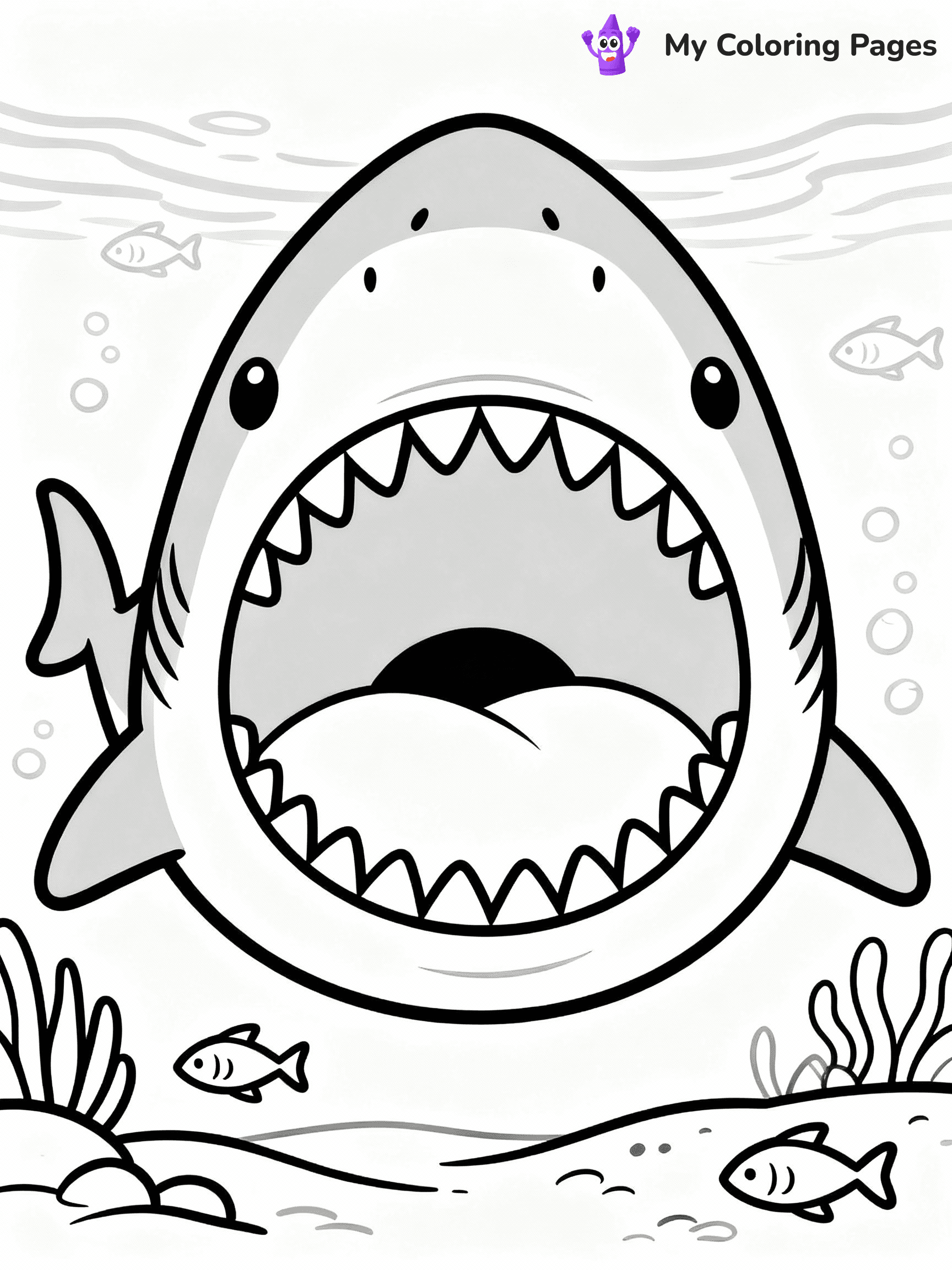 Megalodon Coloring Pages - 1
