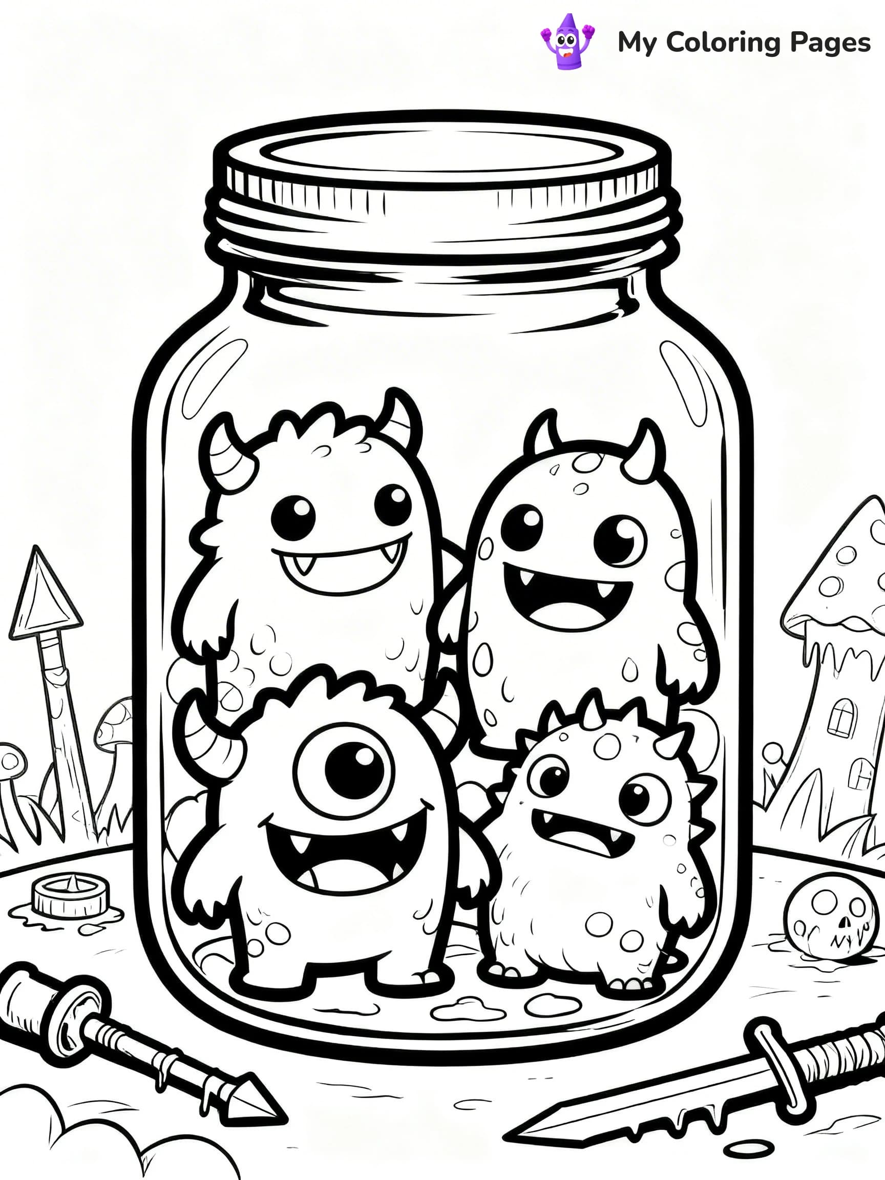 Jar Coloring Pages - 23