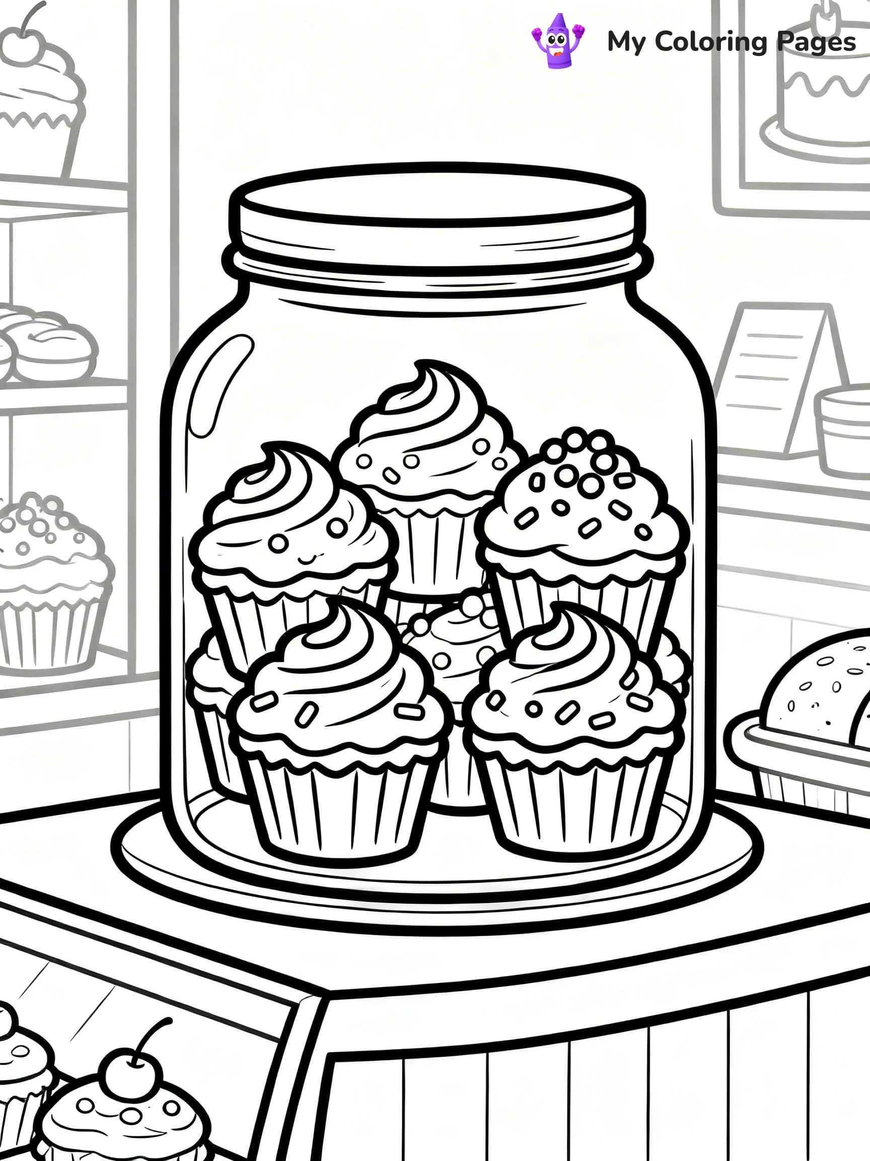 Jar Coloring Pages - 7