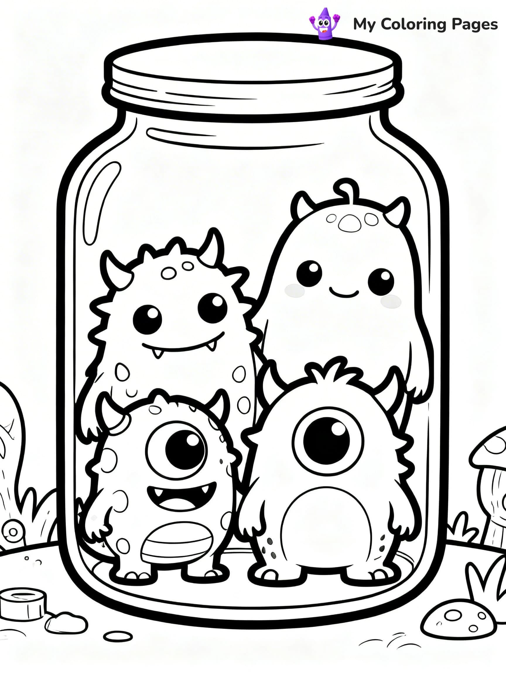 Jar Coloring Pages - 1