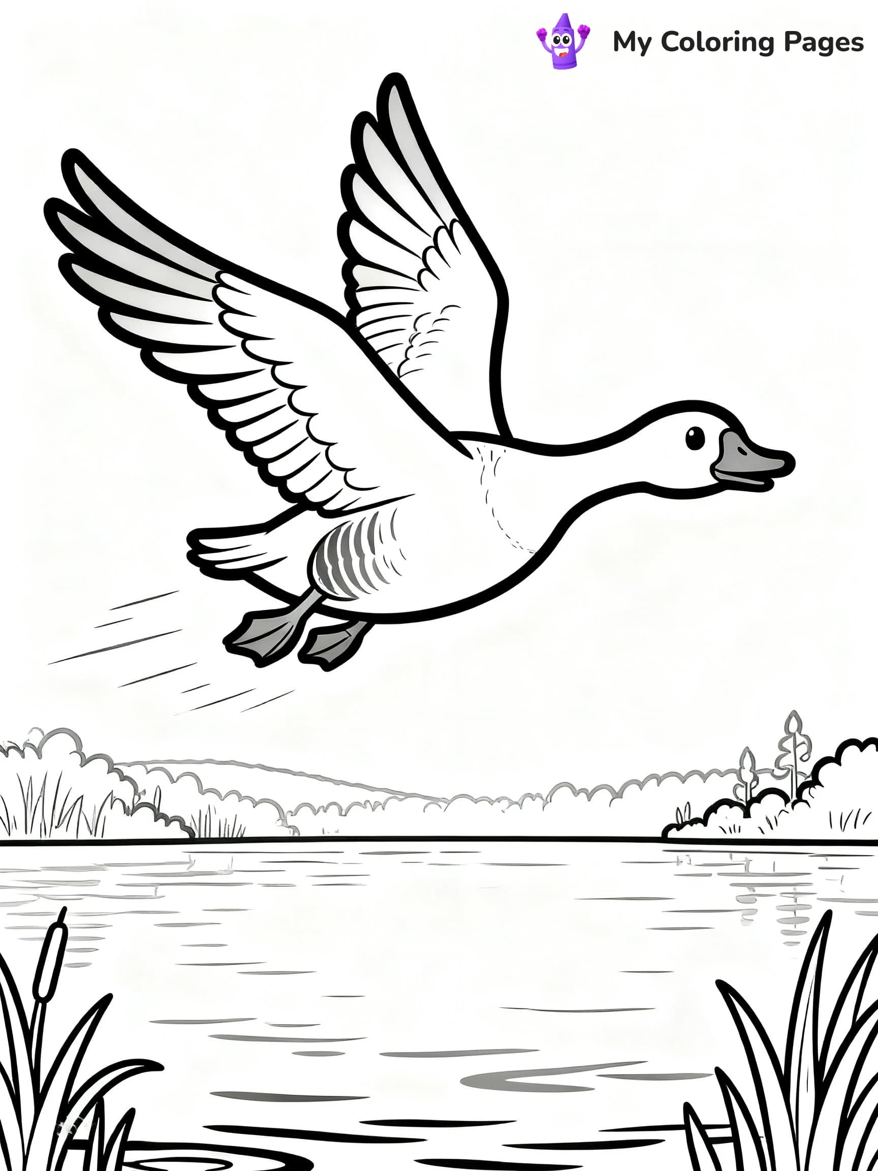 Geese Coloring Pages - 16