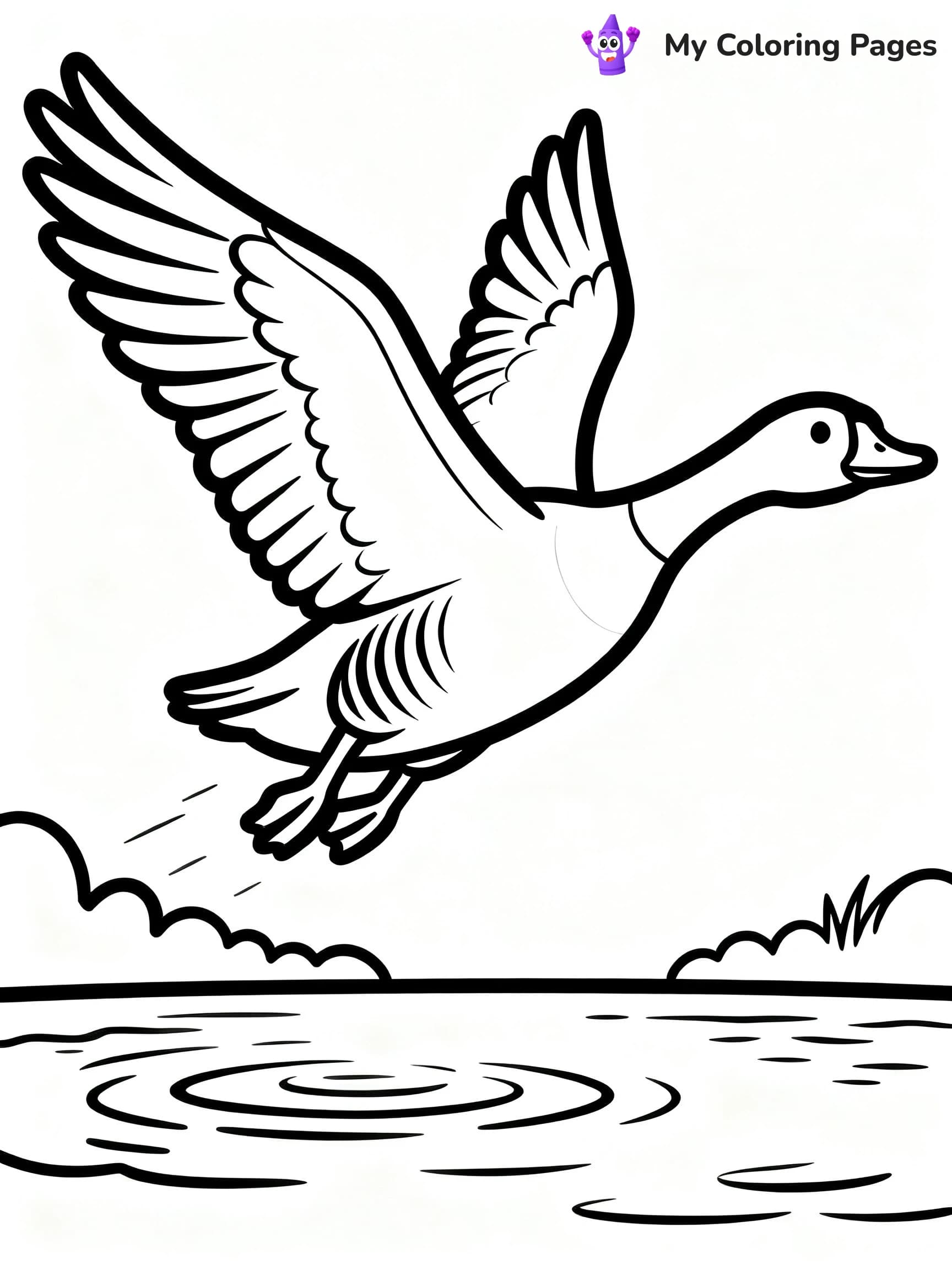Geese Coloring Pages - 14
