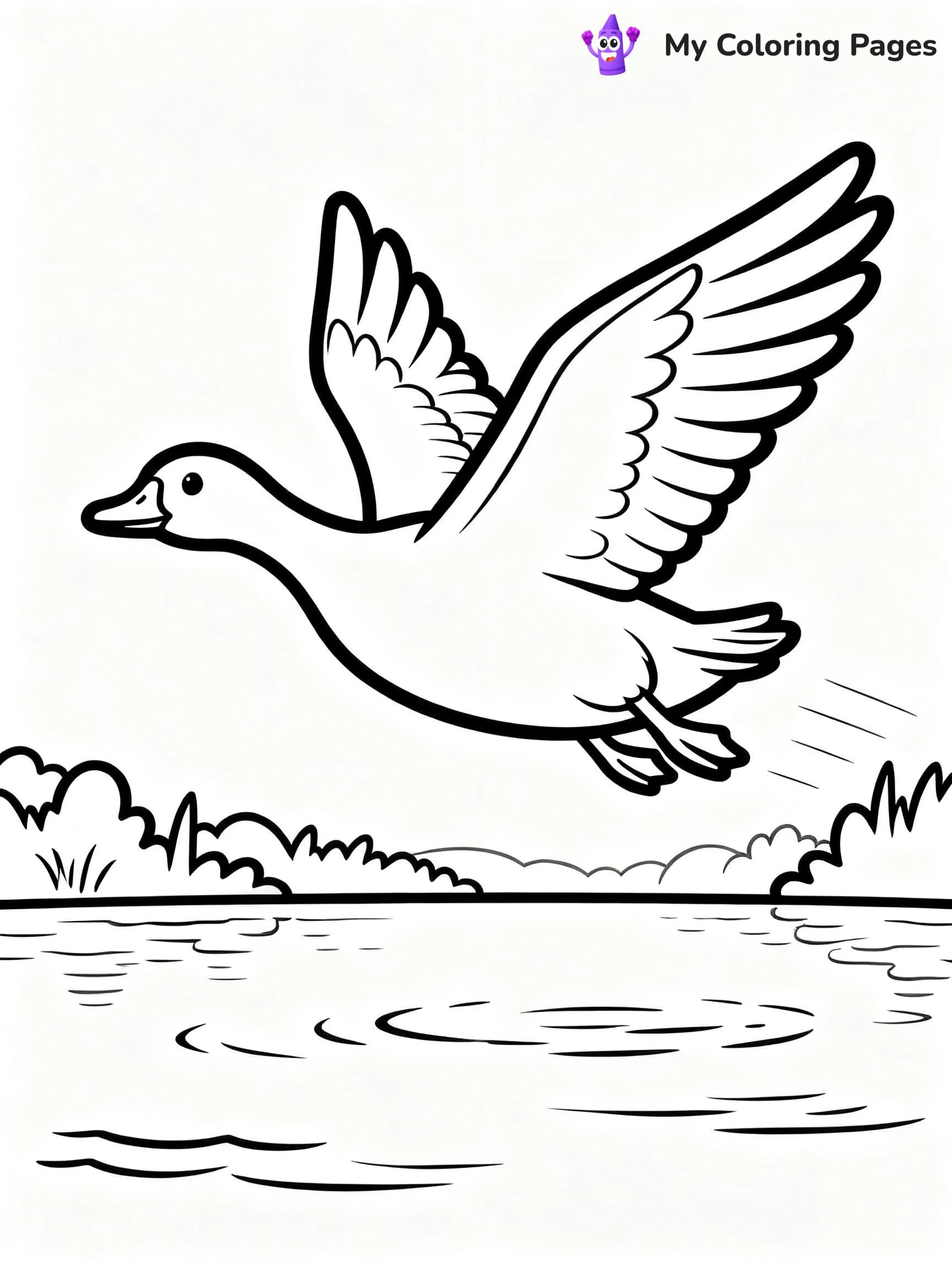 Geese Coloring Pages - 12