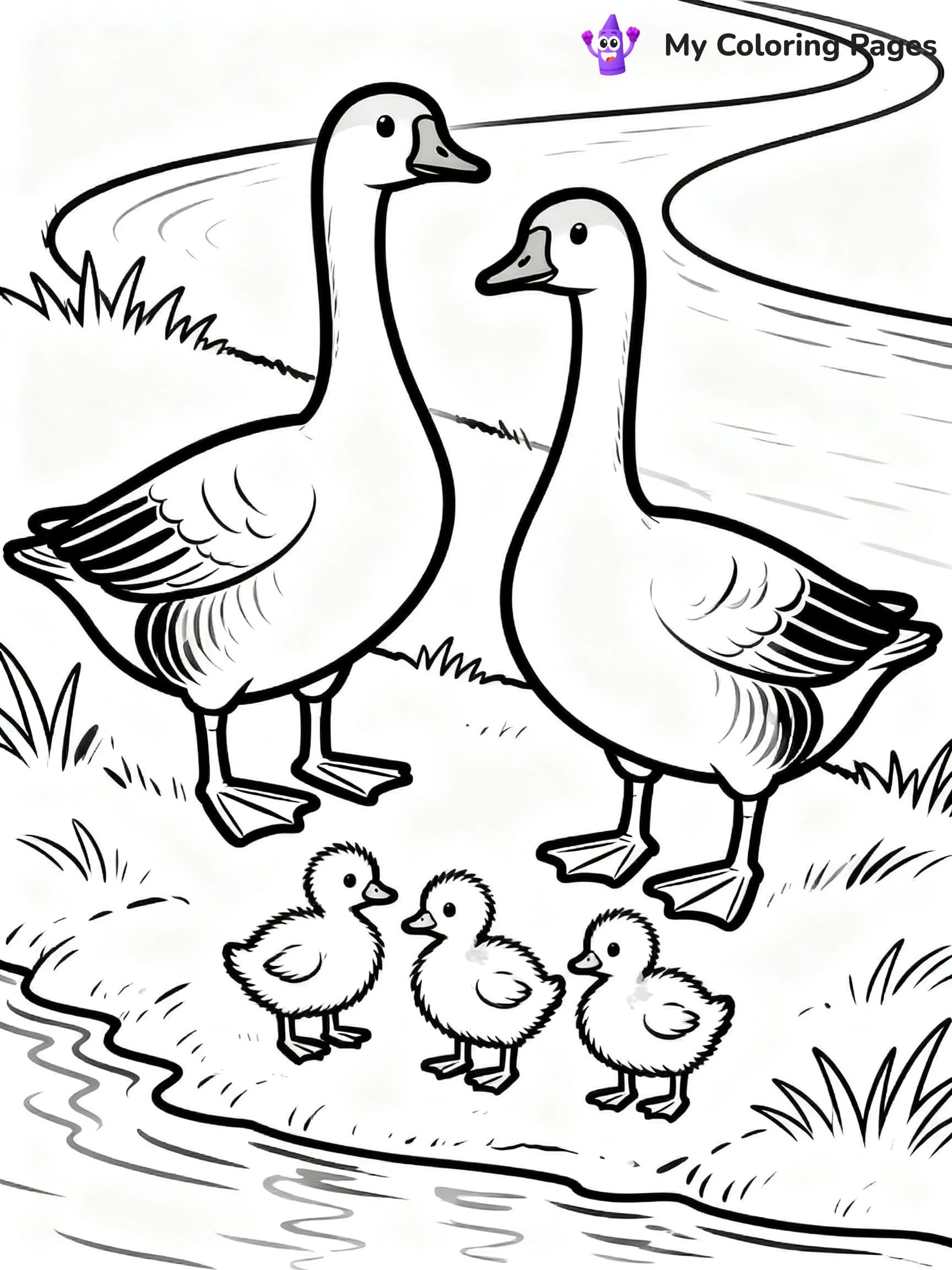 Geese Coloring Pages - 10