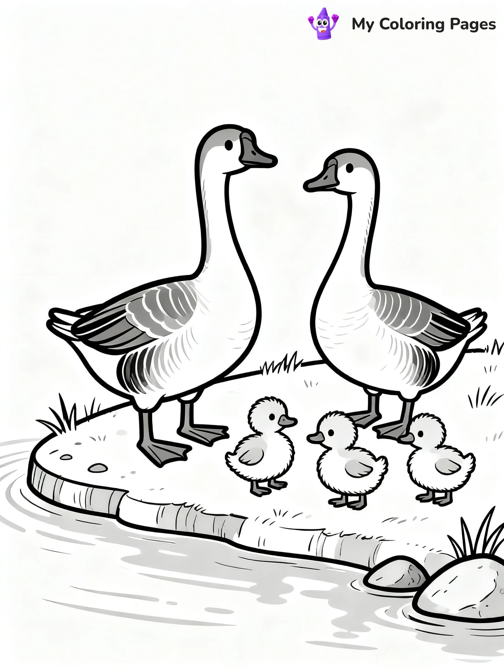 Geese Coloring Pages - 9