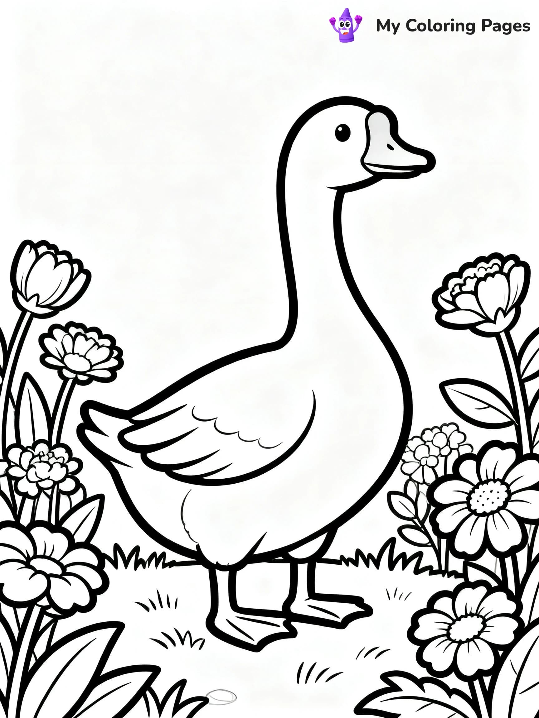 Geese Coloring Pages - 5