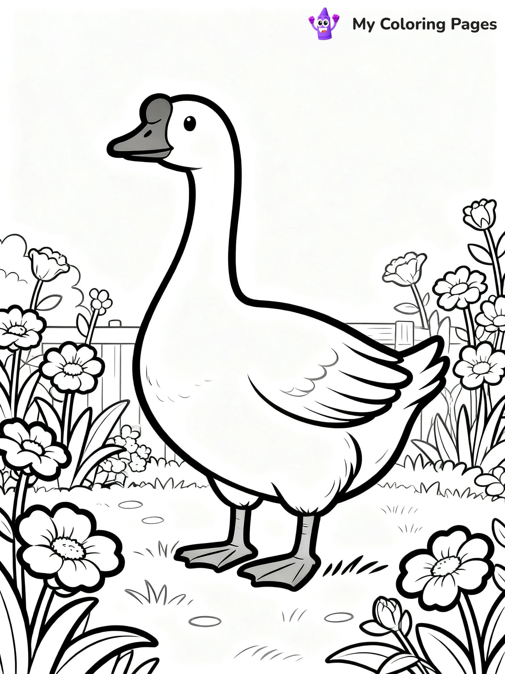 Geese Coloring Pages - 4