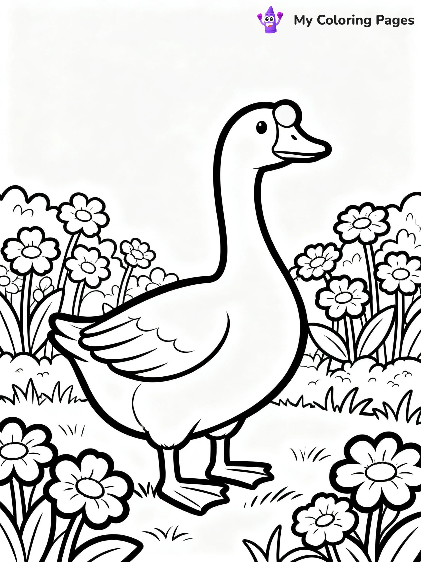 Geese Coloring Pages - 3
