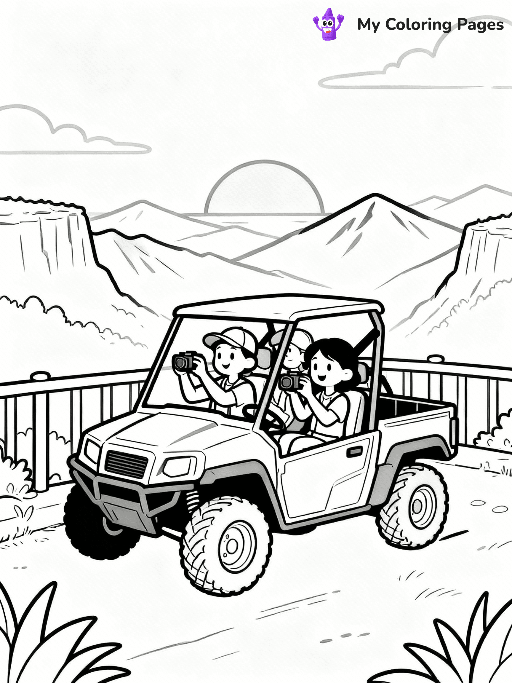 Side By Side Coloring Pages - 1