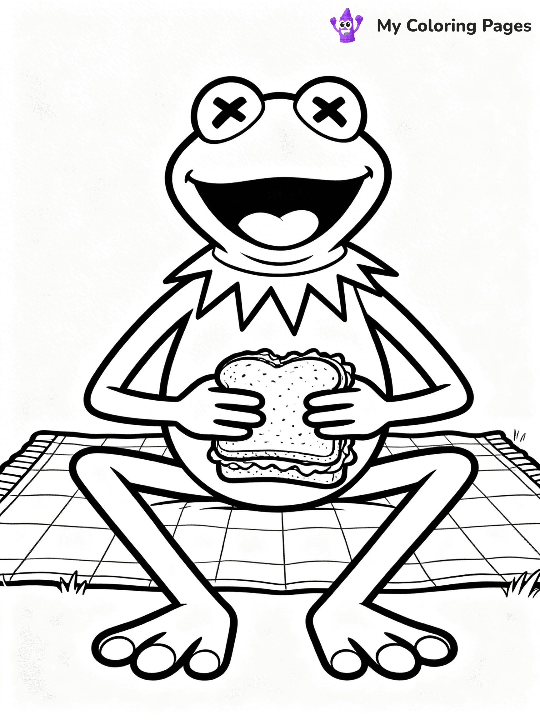 Kermit Coloring Pages - 1