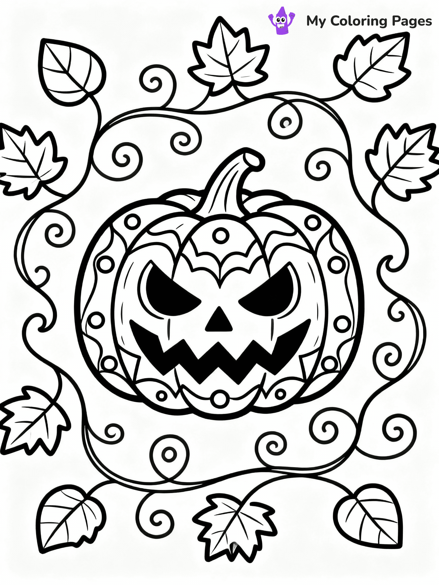 Halloween Adult Coloring Pages - 28