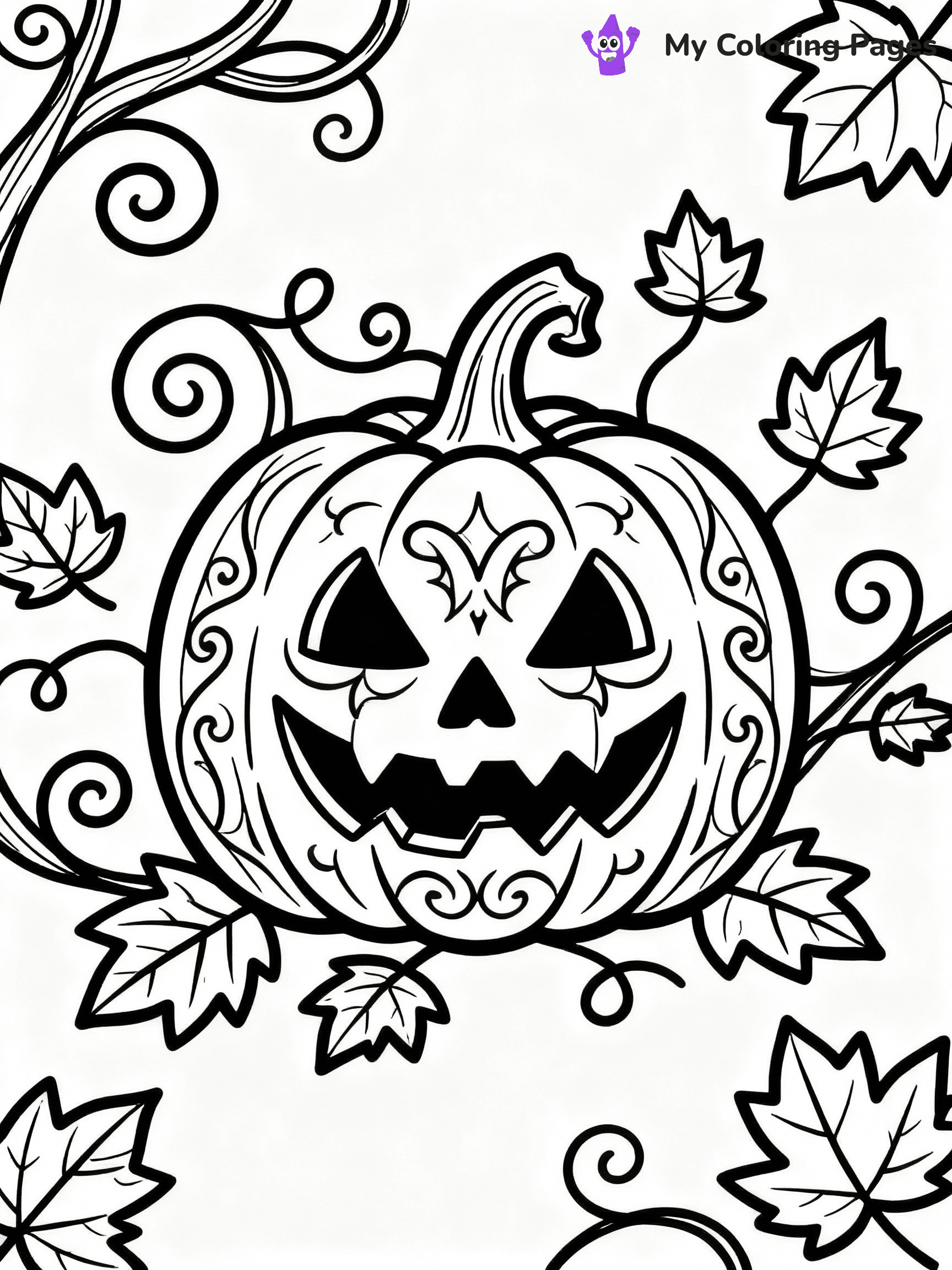 Halloween Adult Coloring Pages - 27