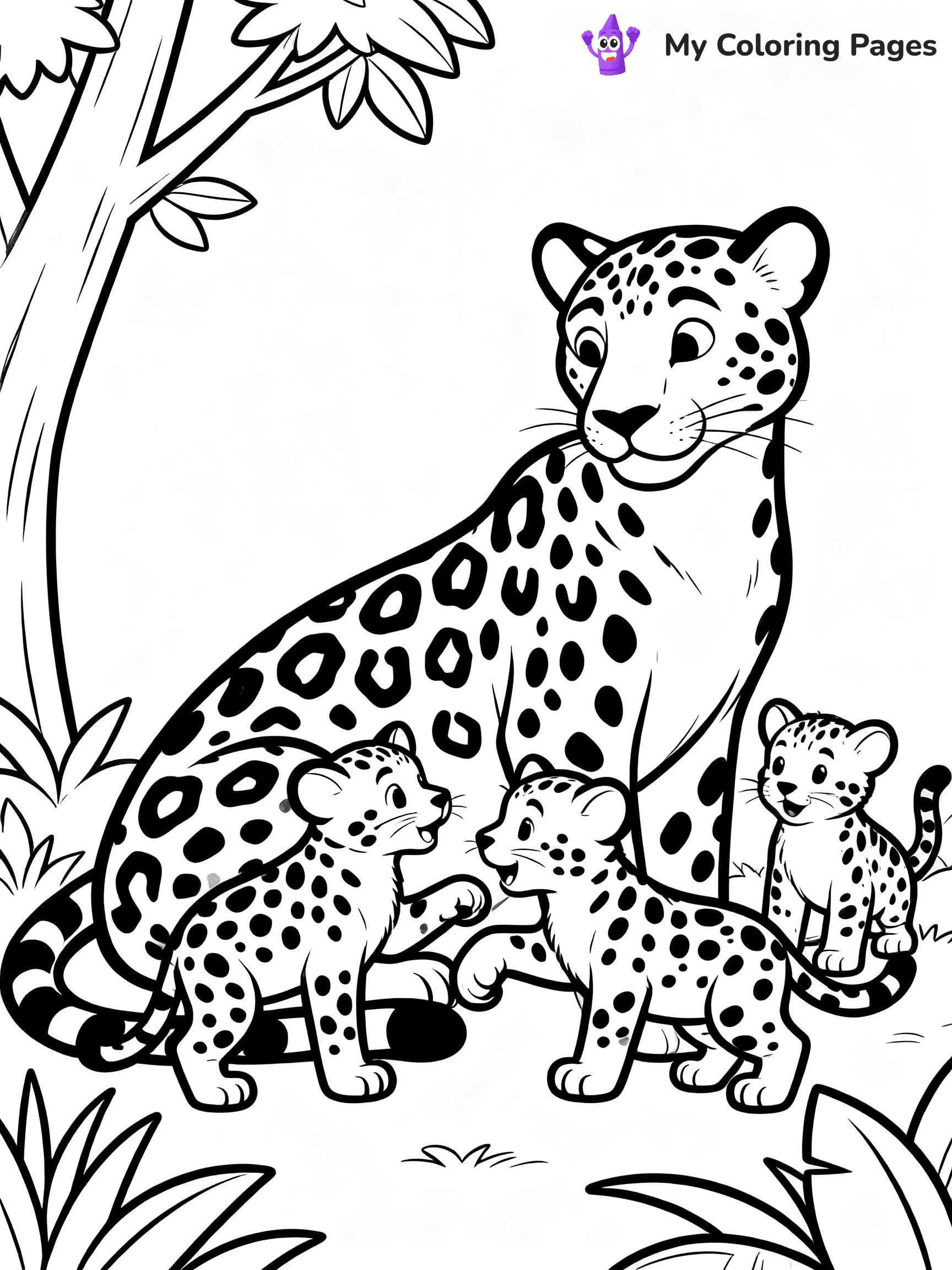Leopard Coloring Pages - 49