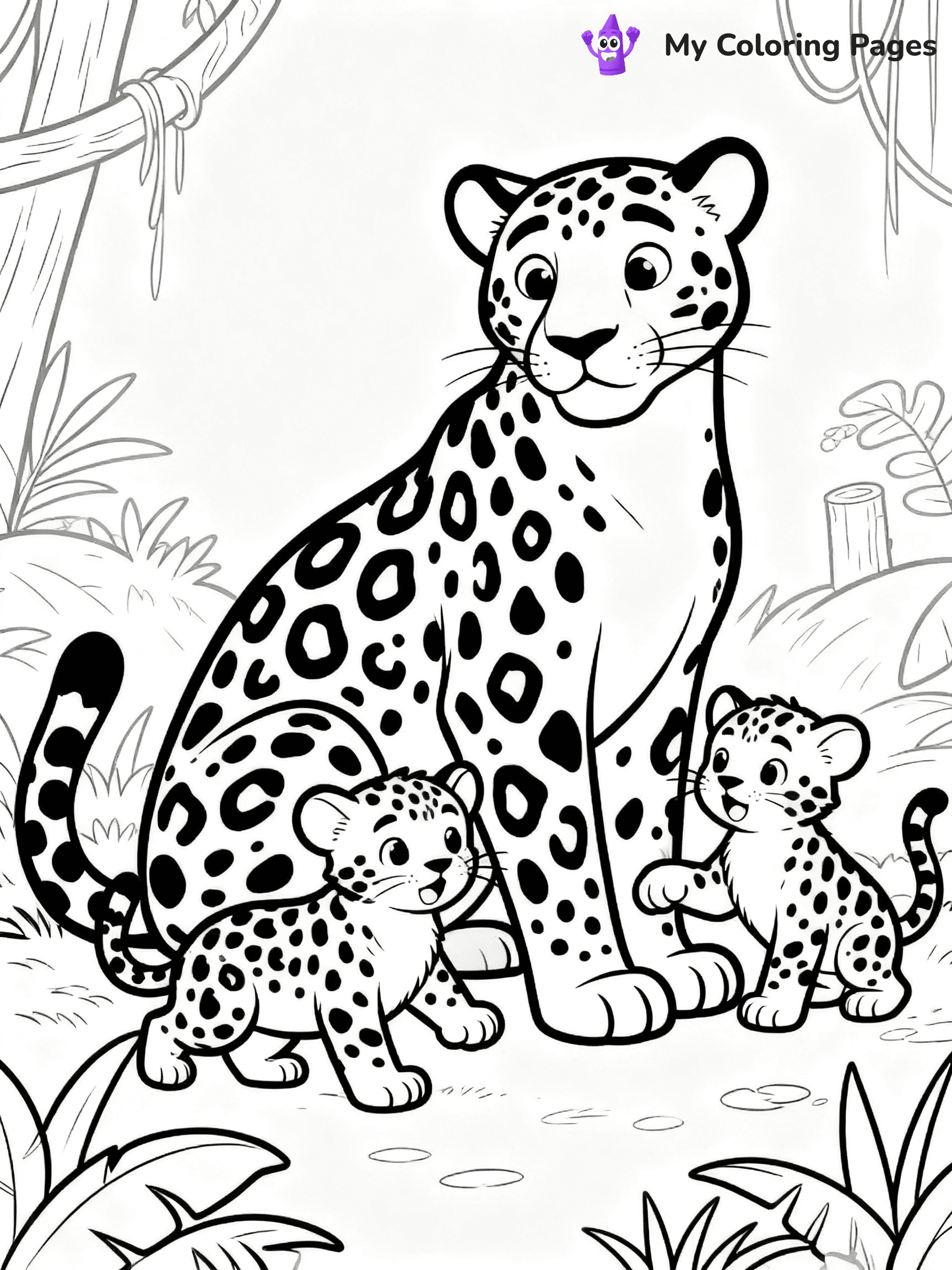 Leopard Coloring Pages - 45