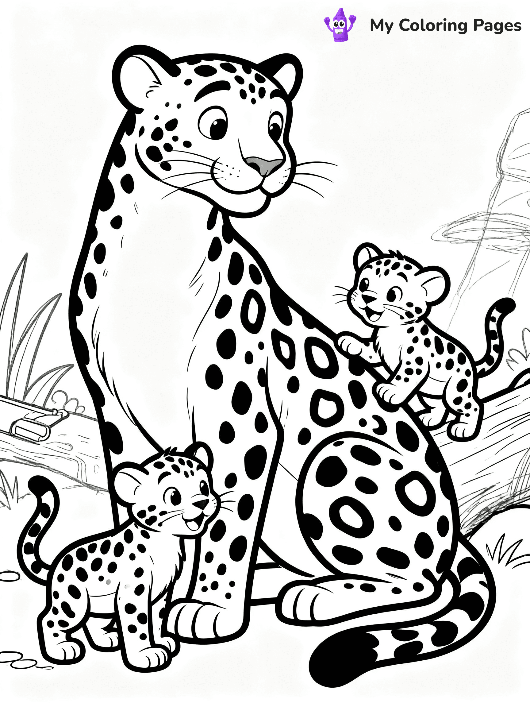 Leopard Coloring Pages - 43