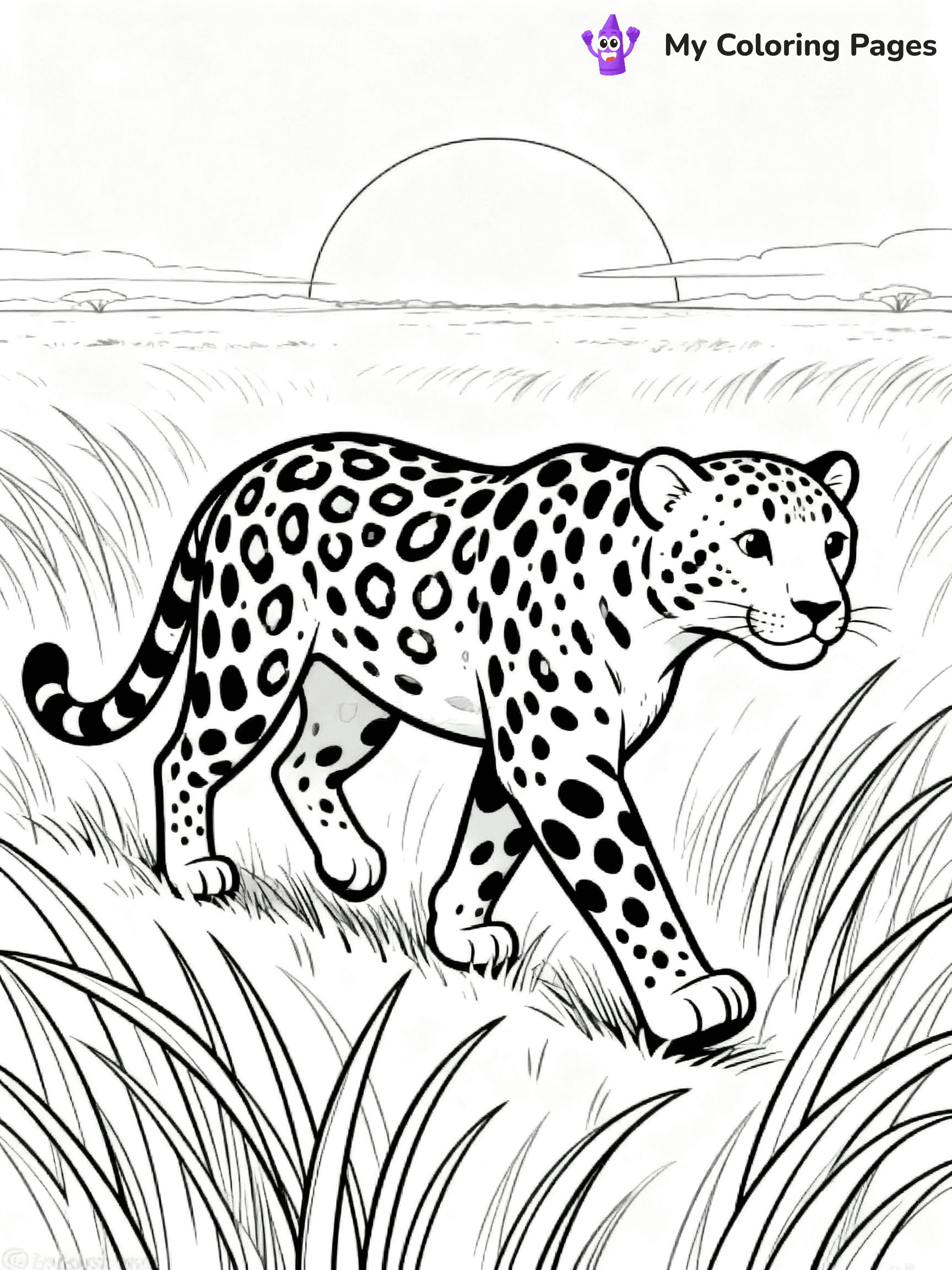 Leopard Coloring Pages - 39