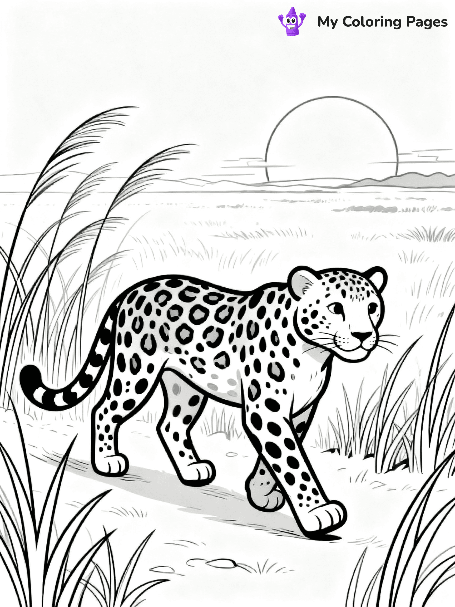 Leopard Coloring Pages - 36