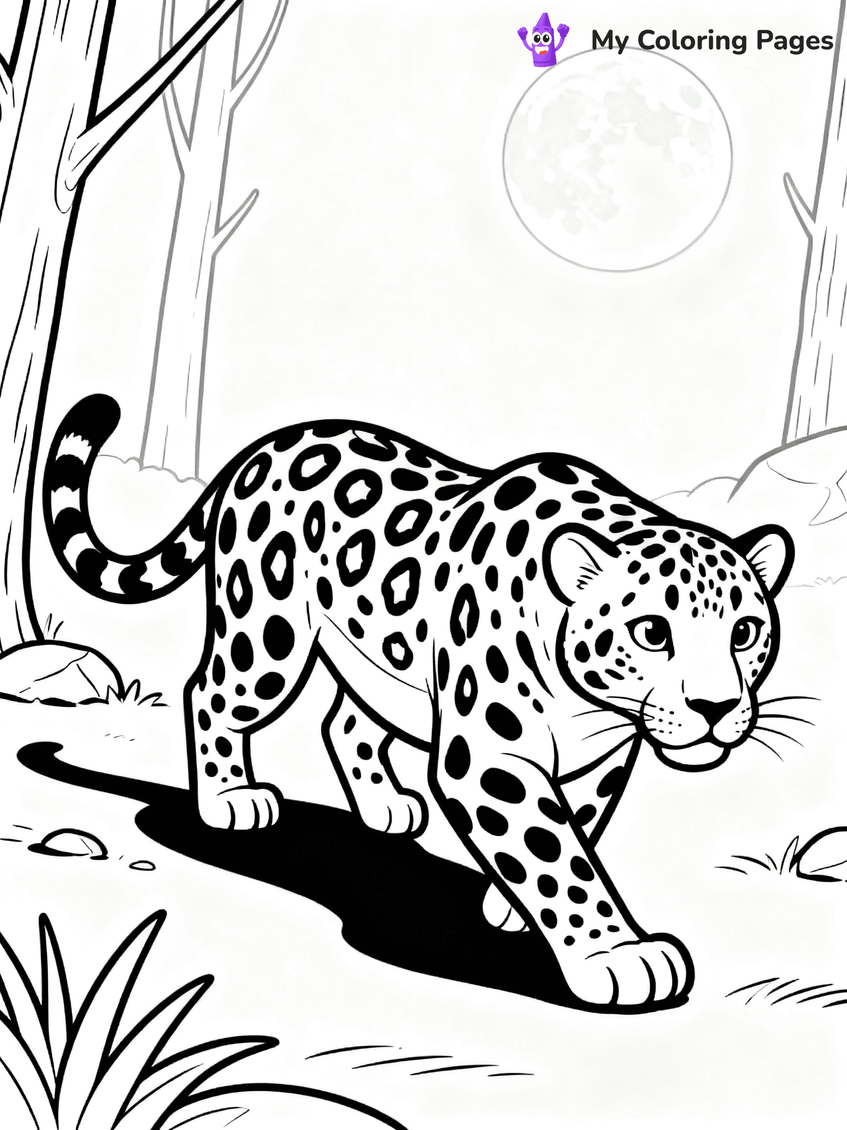 Leopard Coloring Pages - 34