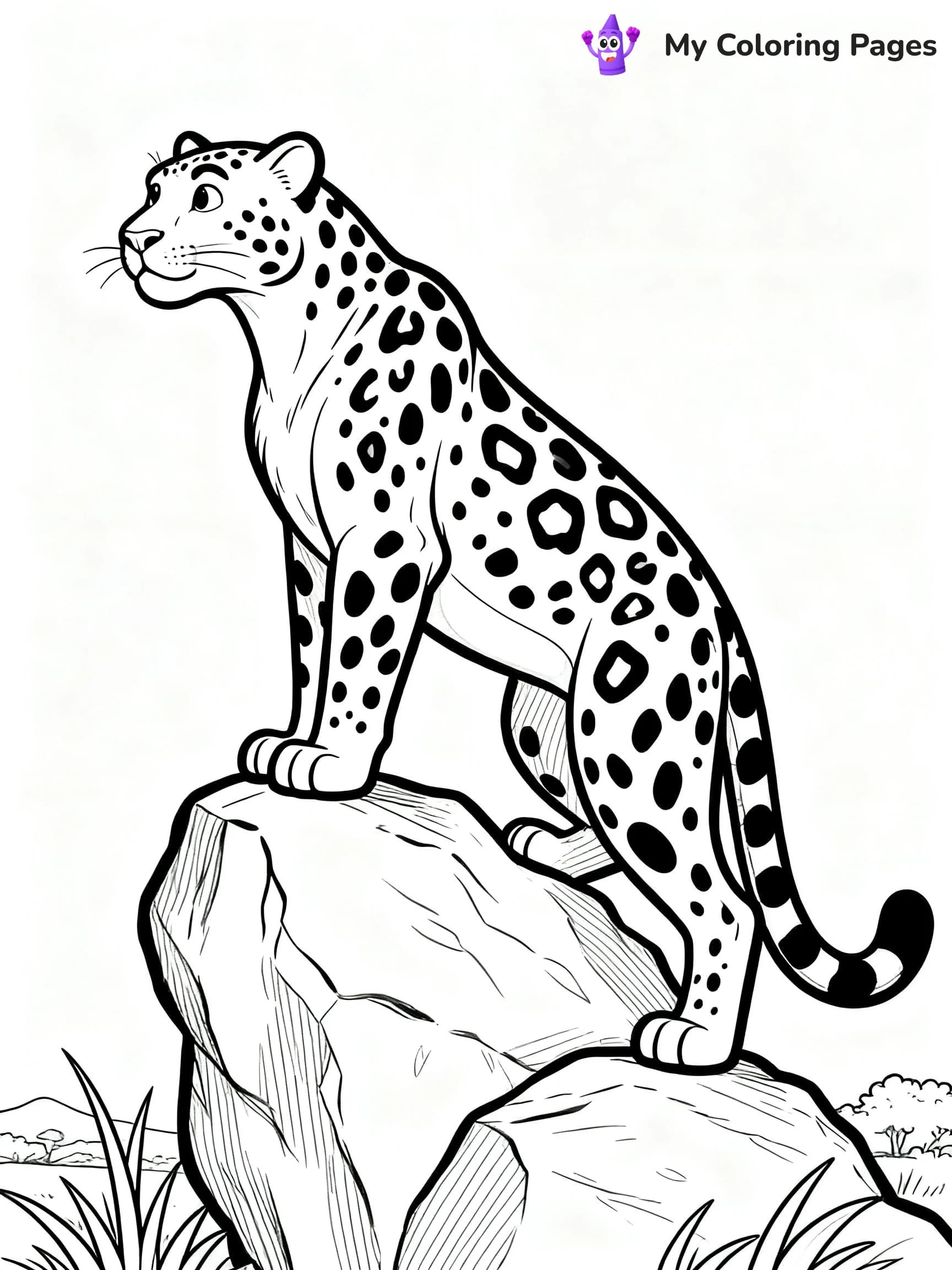 Leopard Coloring Pages - 10