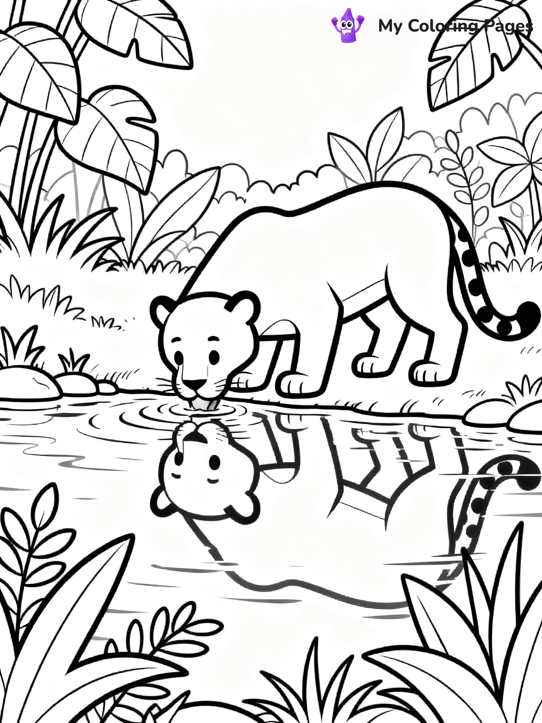 Leopard Coloring Pages - 6