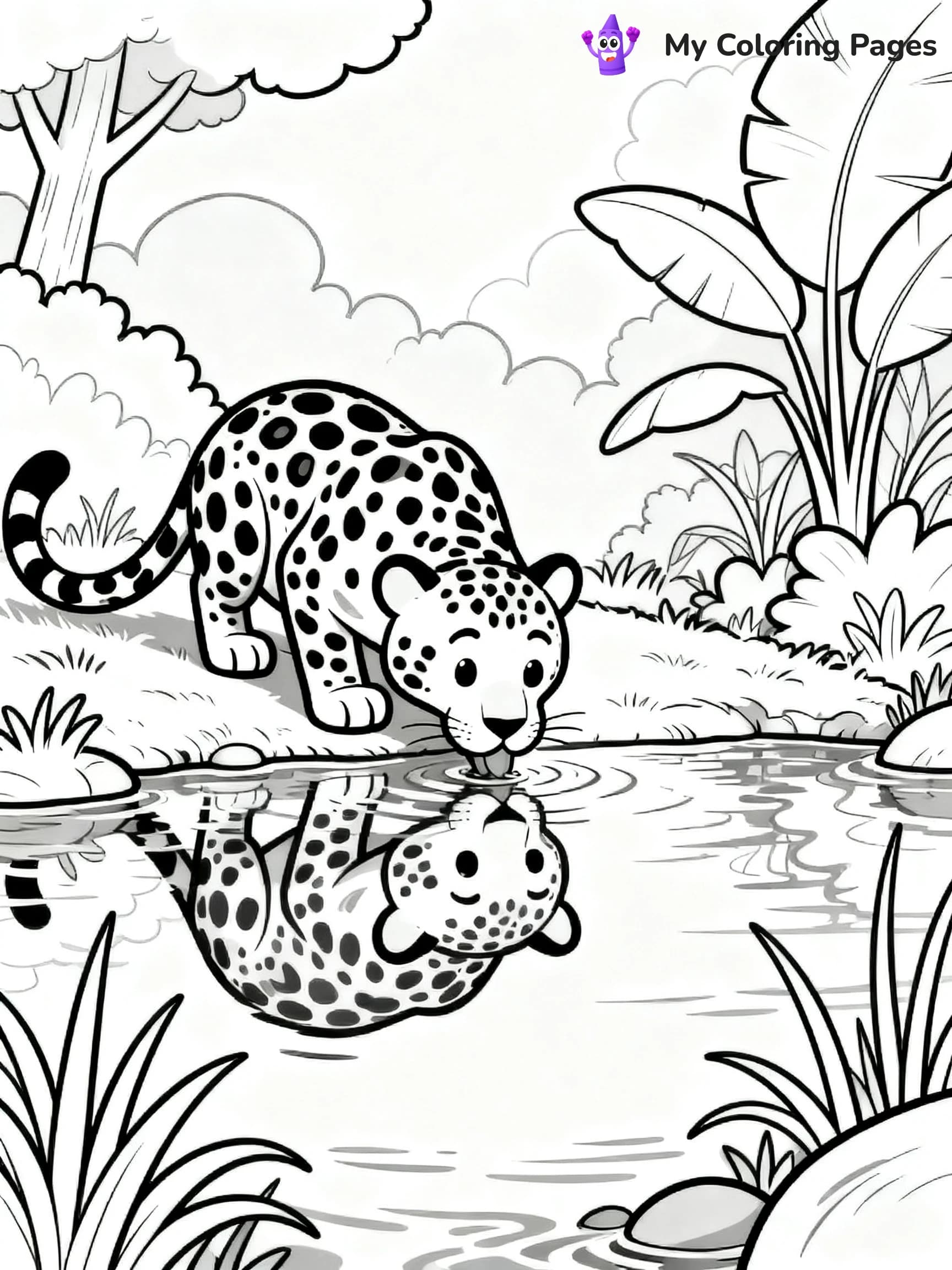 Leopard Coloring Pages - 5