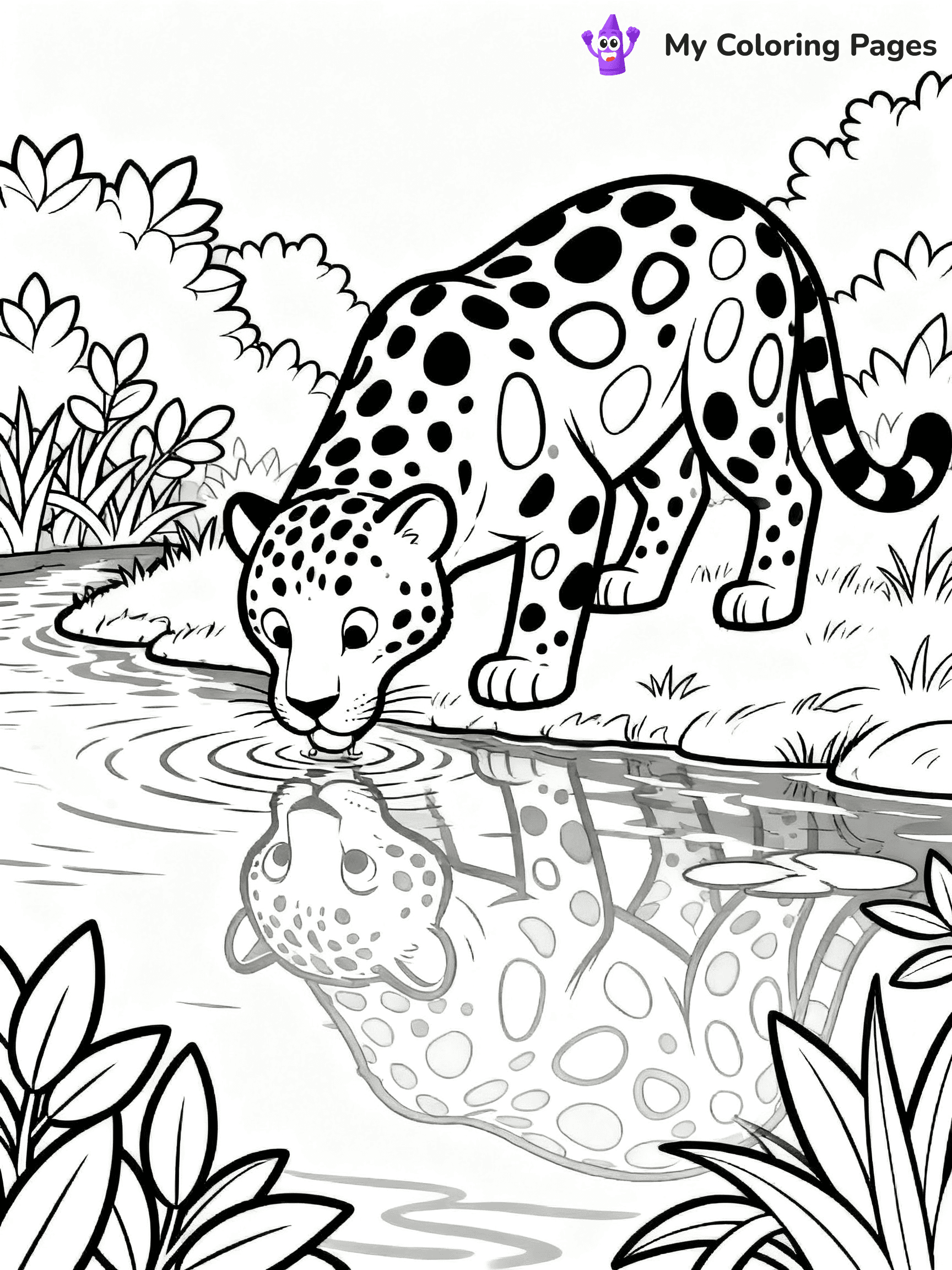 Leopard Coloring Pages - 3