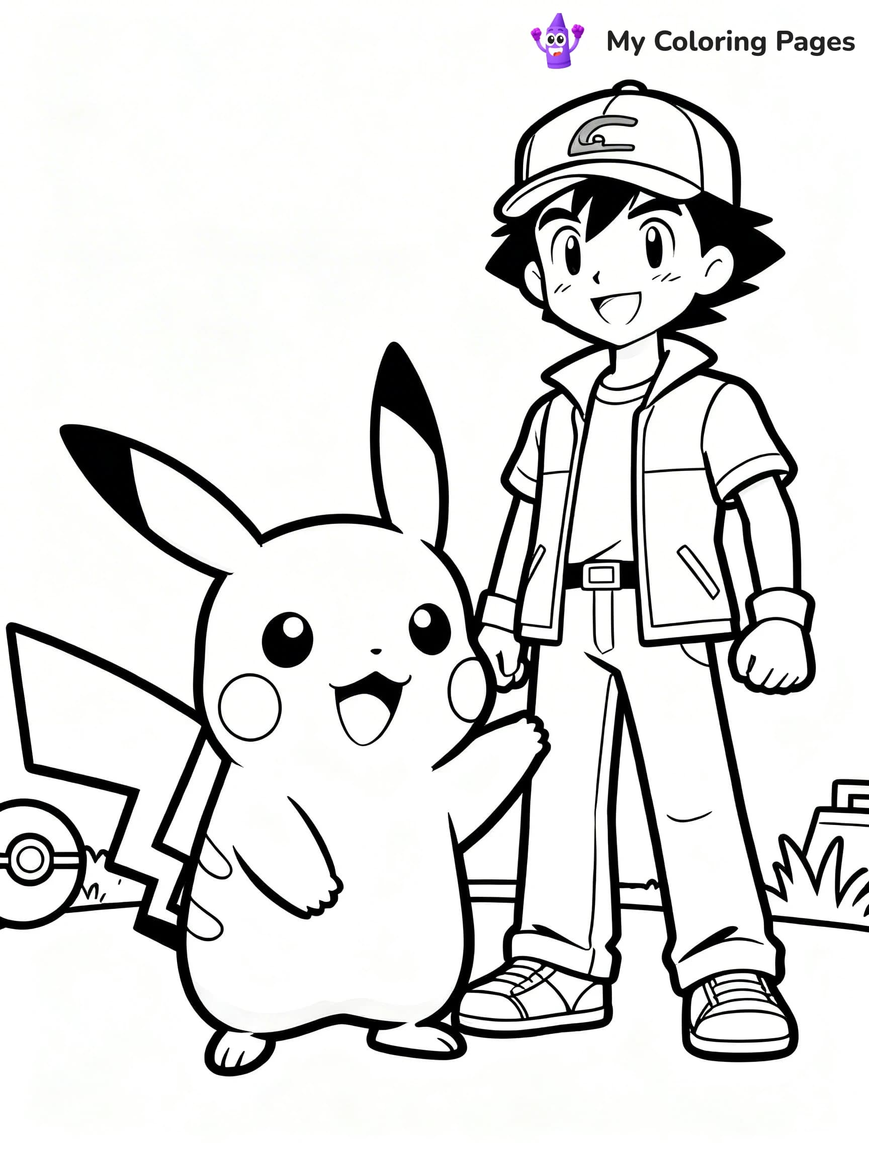 Pokemon Characters Coloring Pages - 7