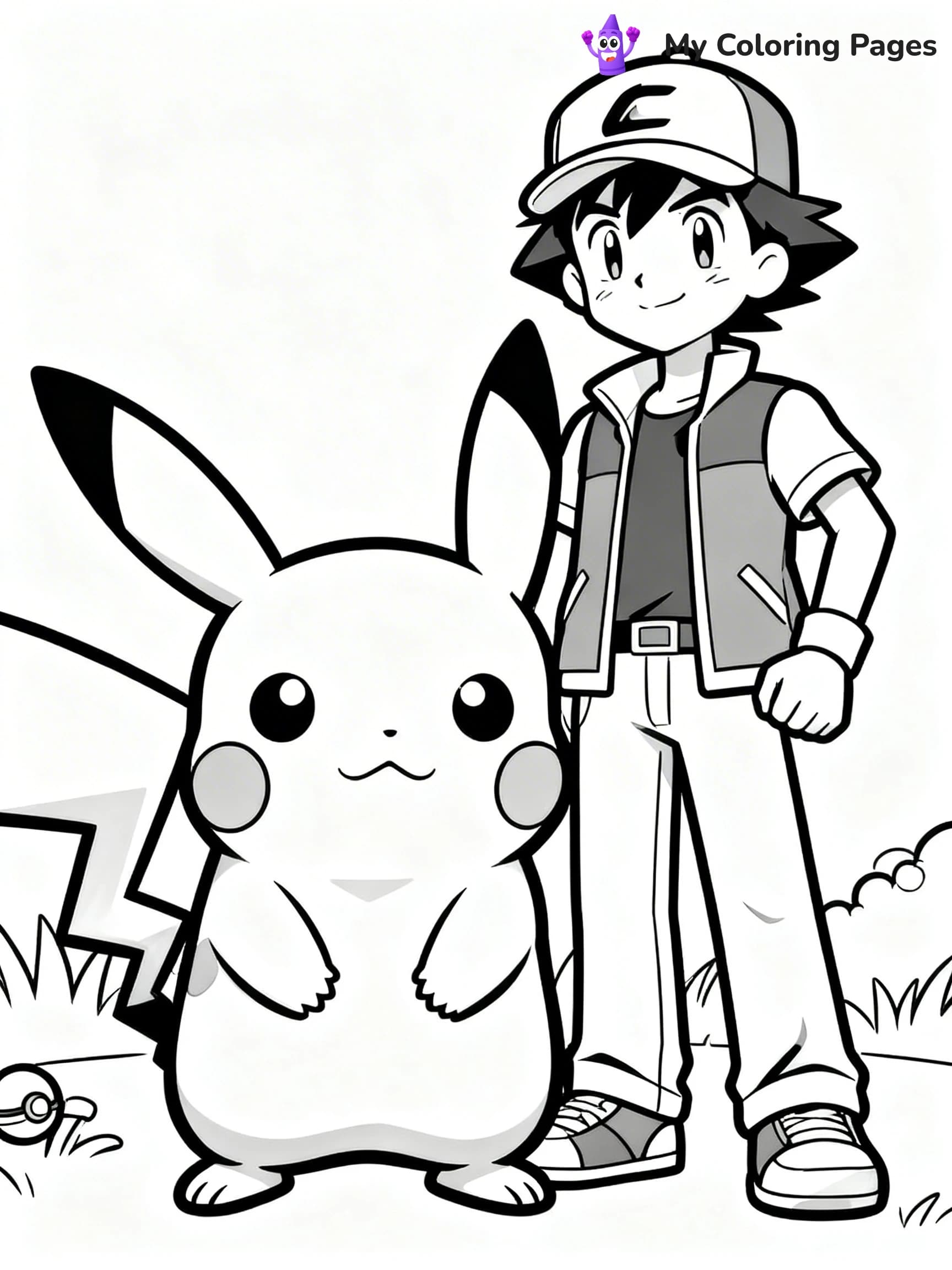 Pokemon Characters Coloring Pages - 1