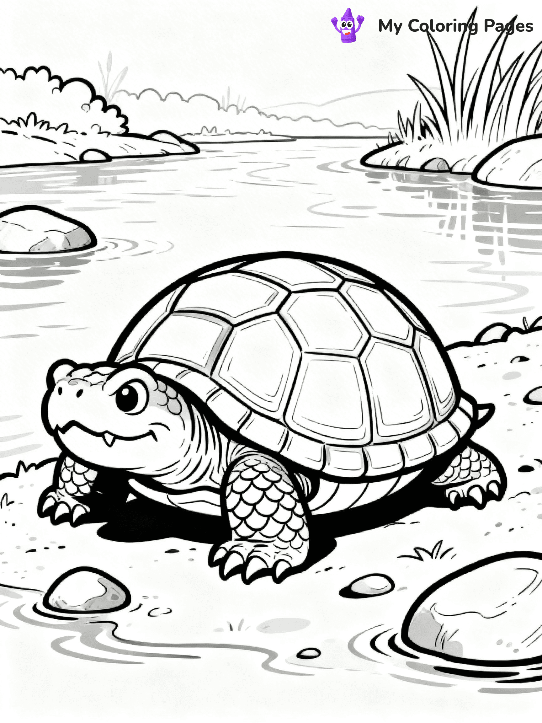 Snapping Turtle Coloring Pages - 20