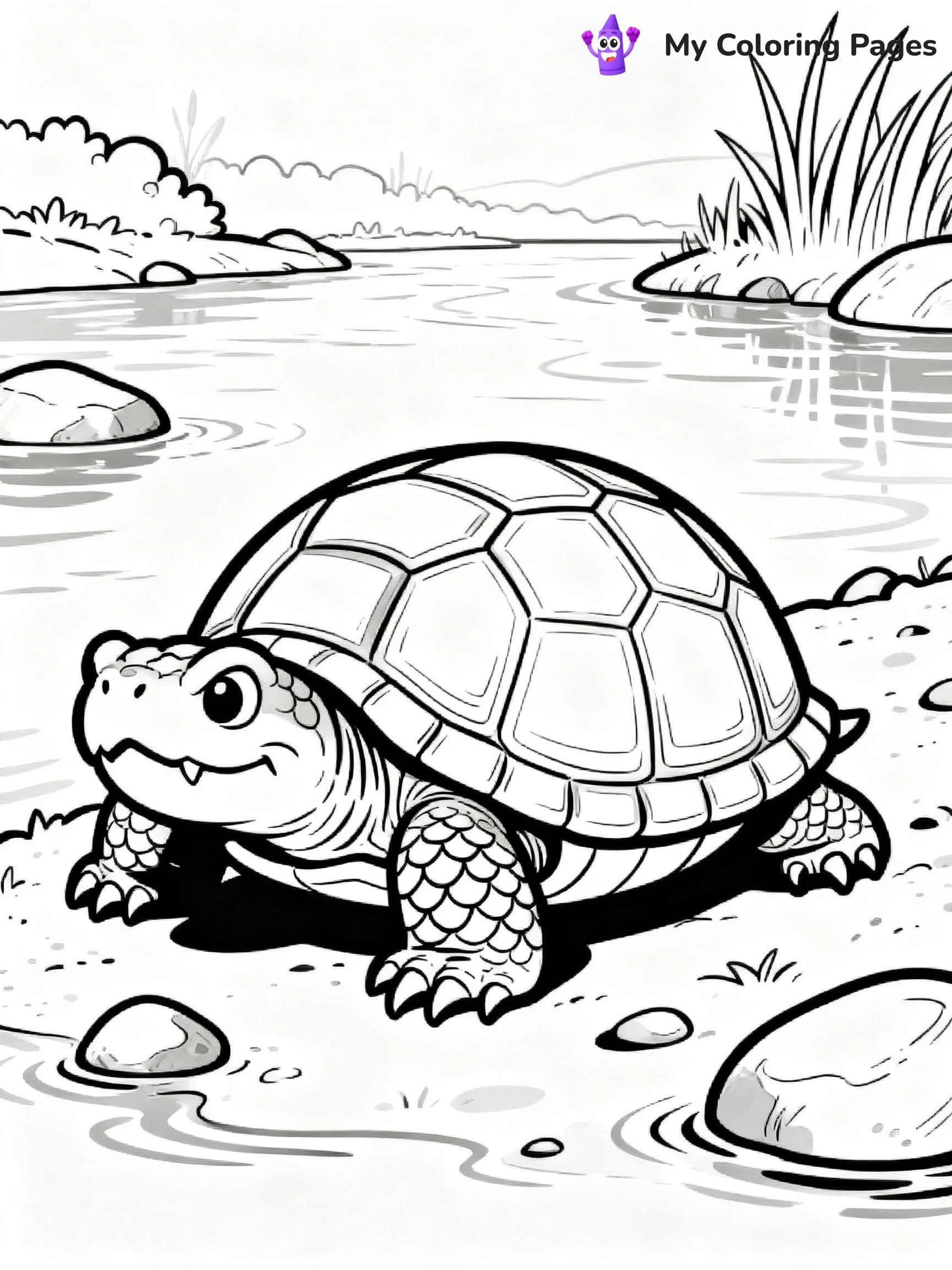 Snapping Turtle Coloring Pages - 20