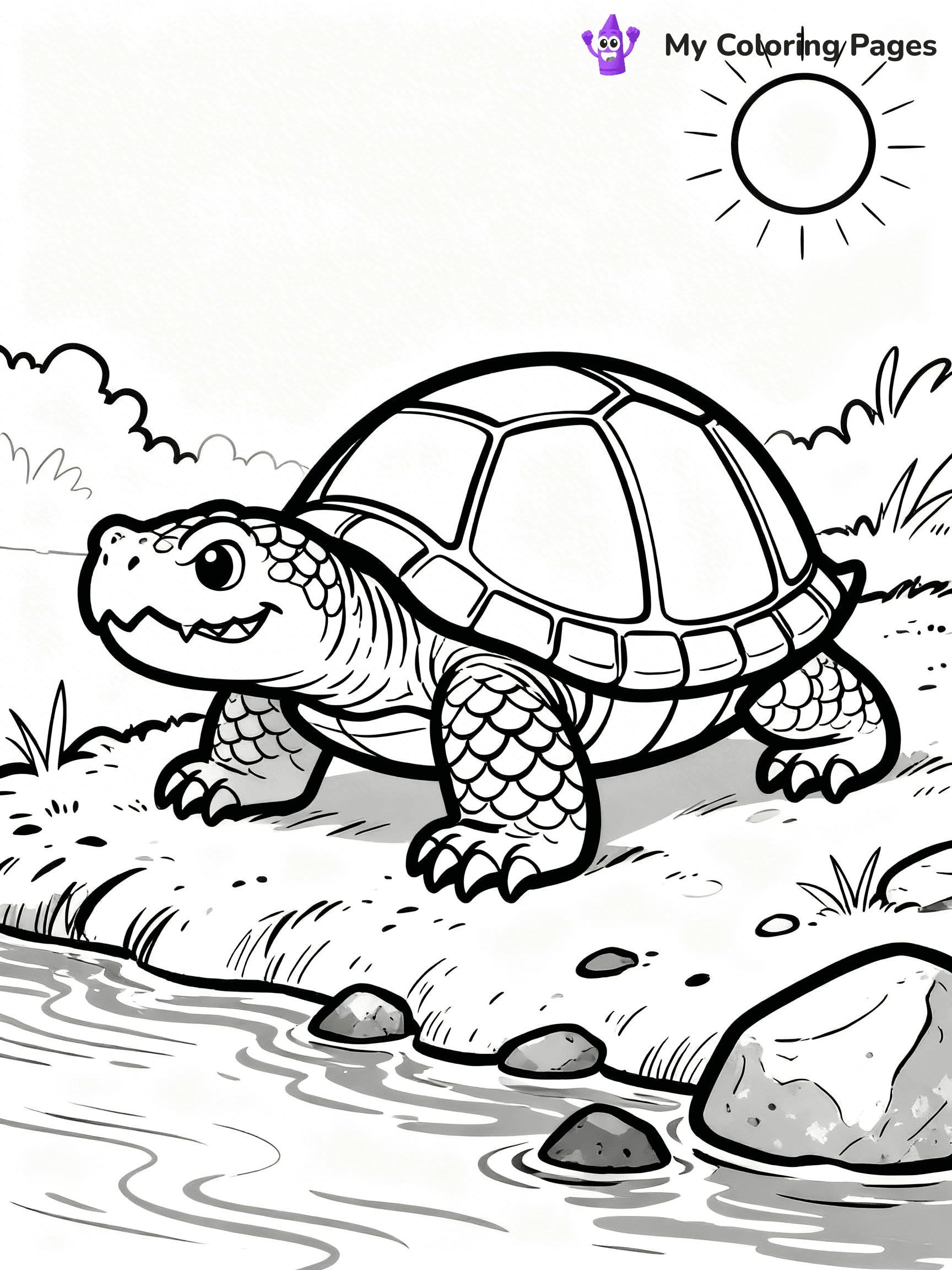 Snapping Turtle Coloring Pages - 18